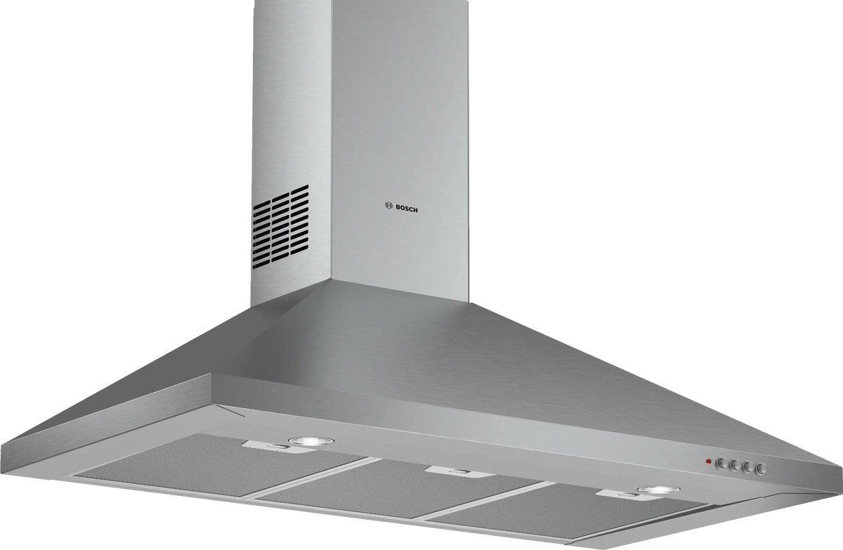 Bosch DWP94CC50T Series 2 90 cm stainless steel wall-mounted cooker hood front view
