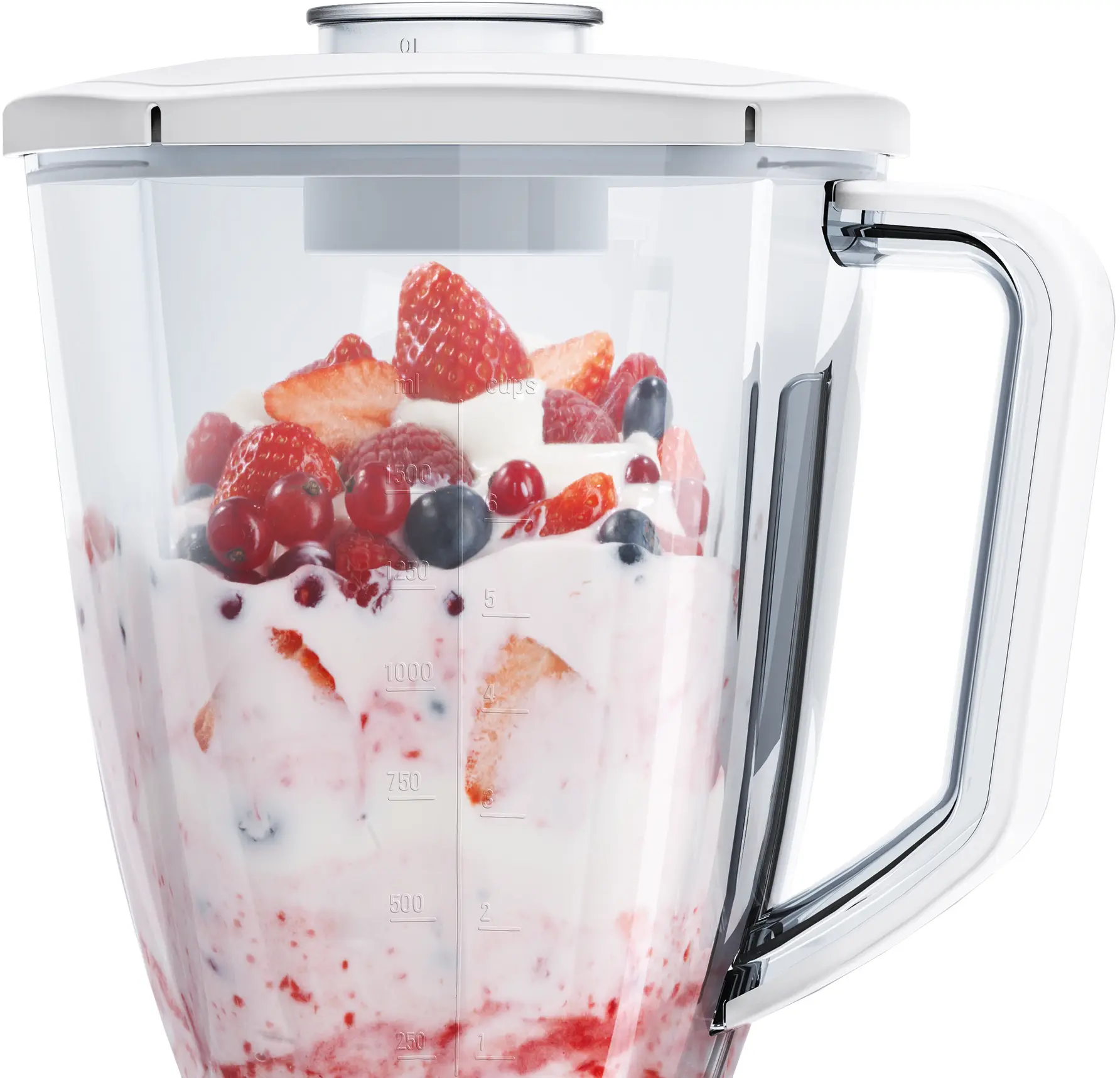 Bosch MMB21P0R SmoothieMixx Blender 500W White Red product view 7