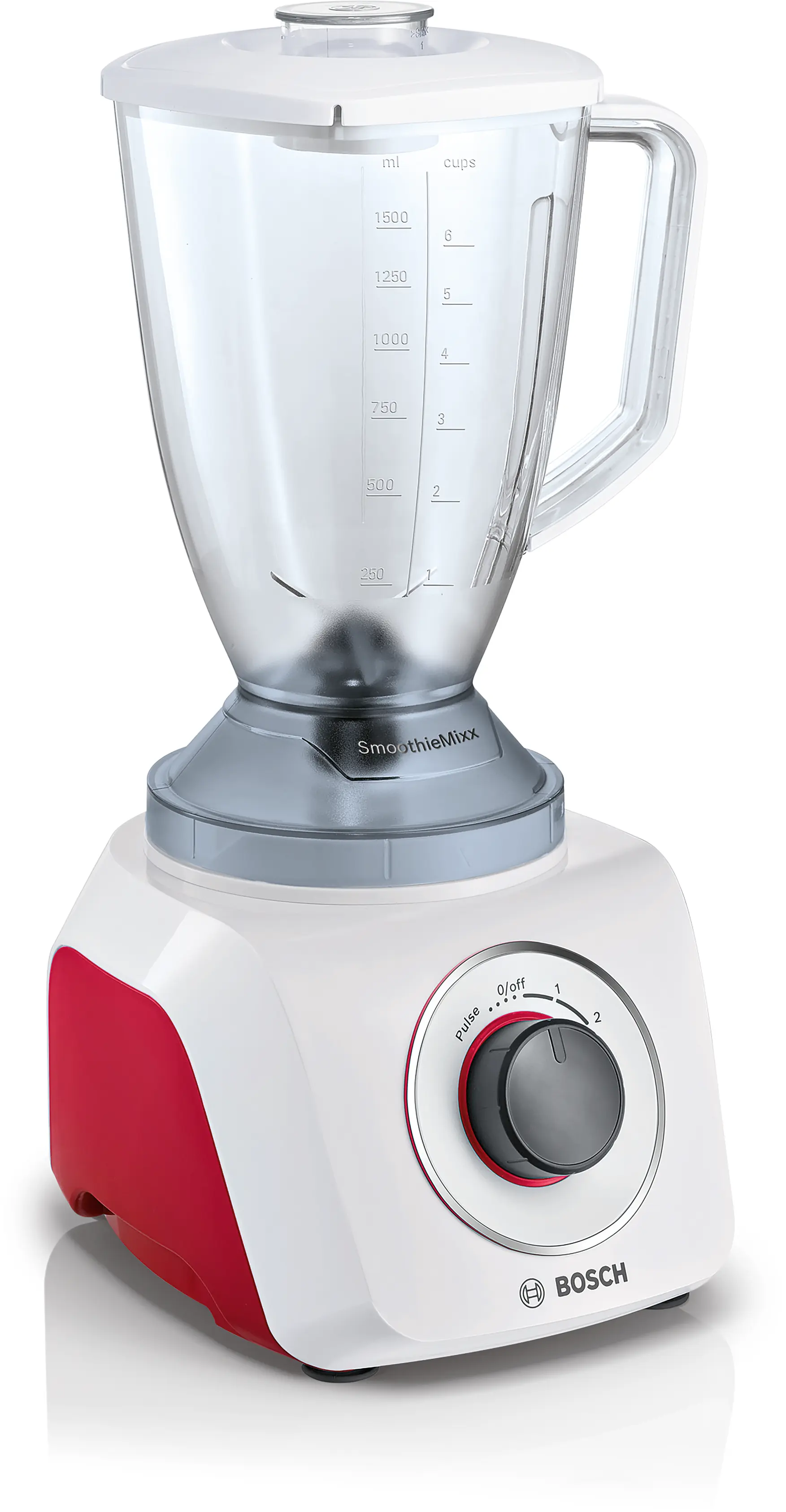 Bosch MMB21P0R SmoothieMixx Blender 500W White Red product view 8