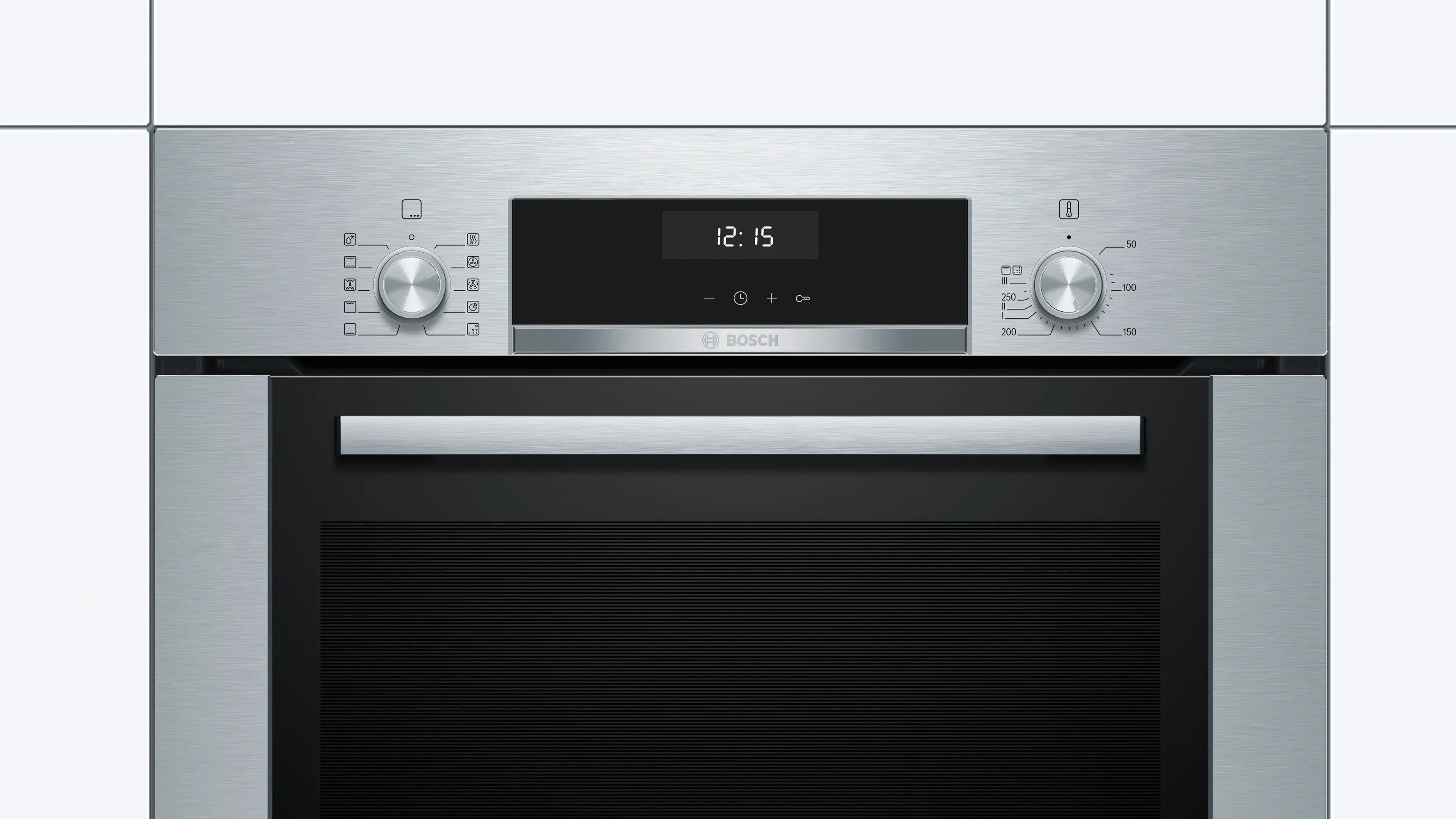 Bosch HBJ354AS0Q Serie 6 Built-In Electric Oven 60cm 67L EcoClean Stainless Steel