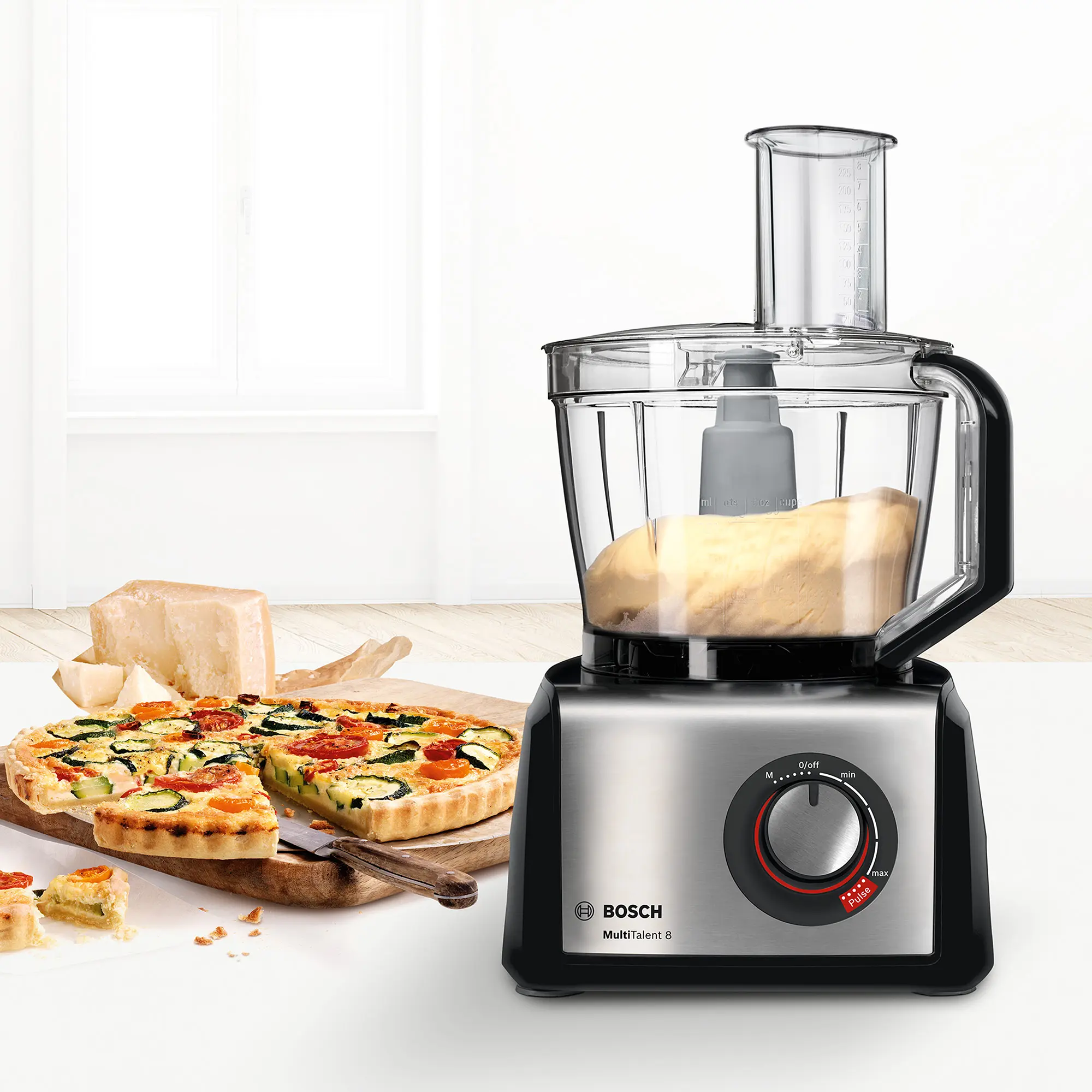 Bosch MC812M865 MultiTalent 8 Food Processor 1250W Black Stainless Steel product view 4