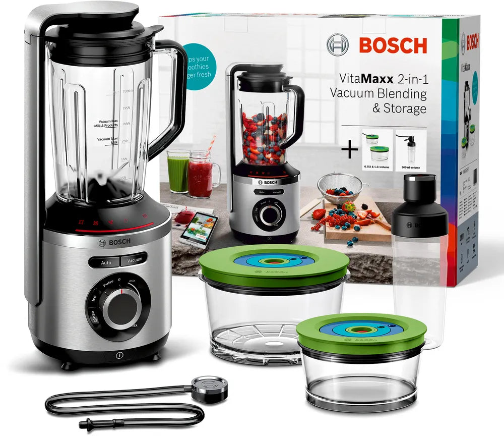 Bosch MMBV625M VitaMaxx Vacuum Blender 1000W Silver product view 11