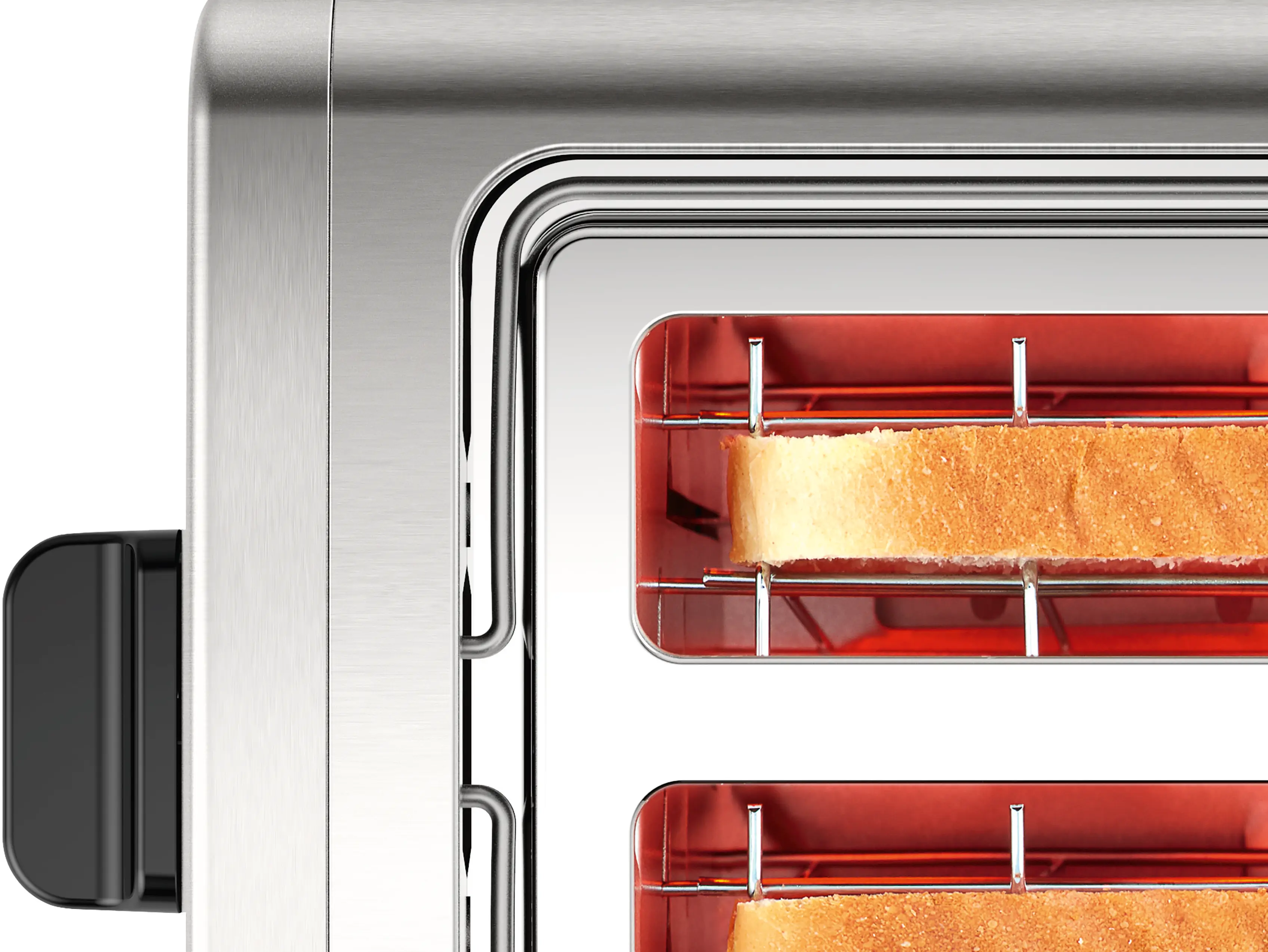 Bosch TAT3P420 DesignLine Toaster 820-970W Stainless Steel / Black product view 7