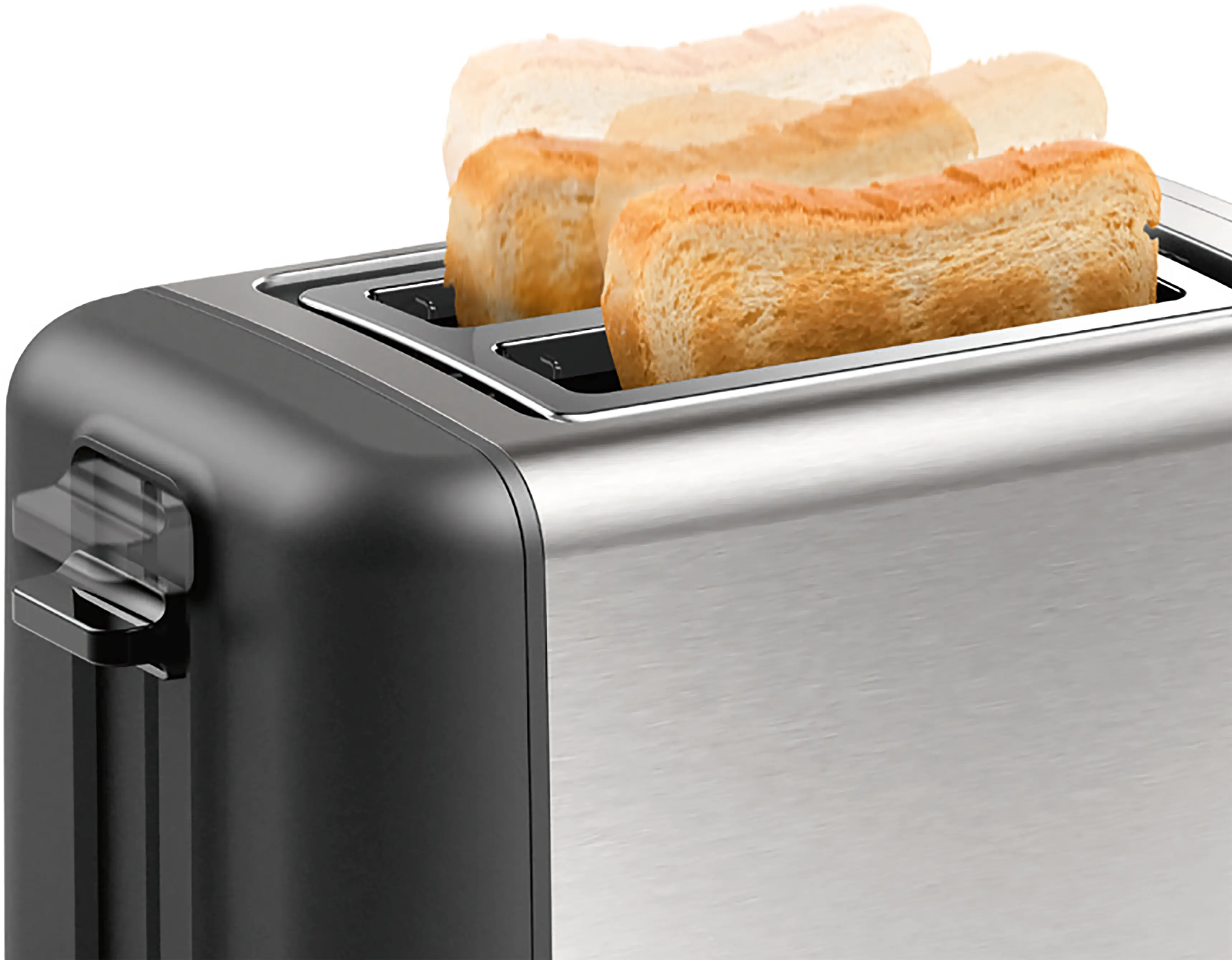 Bosch TAT3P420 DesignLine Toaster 820-970W Stainless Steel / Black product view 3