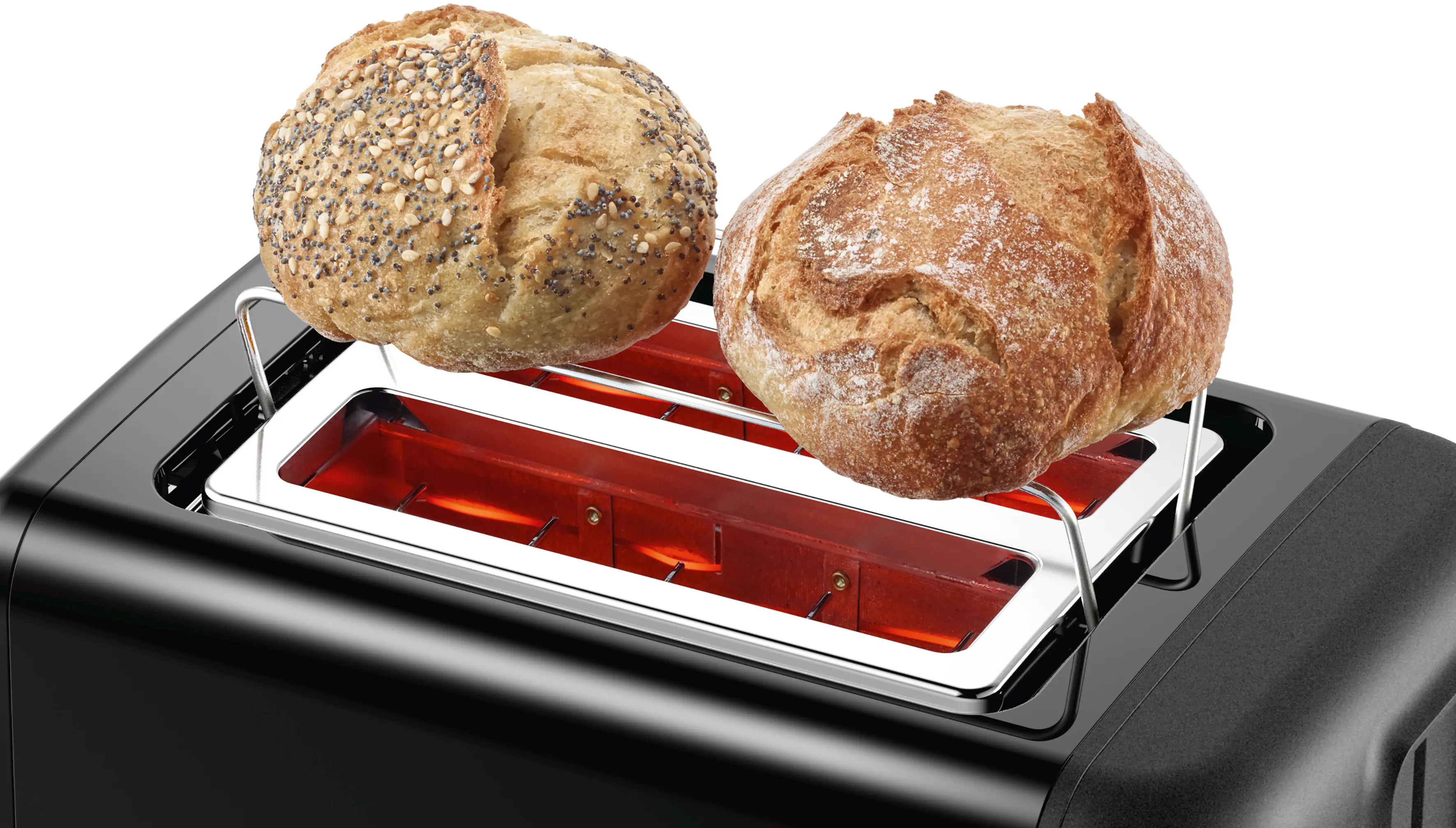 Bosch TAT3P423 DesignLine Toaster 820-970W Black product view 3