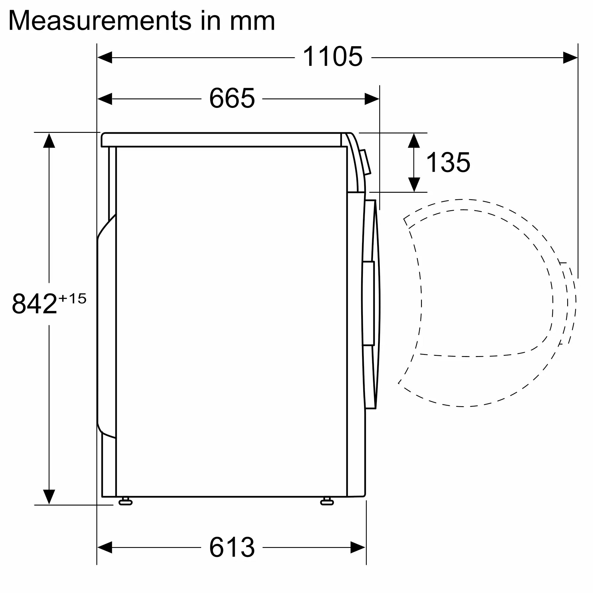 Bosch WTX87M90ME heat pump tumble dryer - product detail image 6