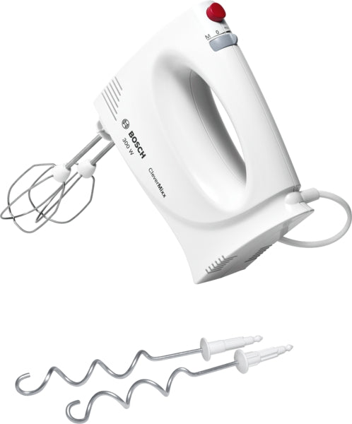 Bosch MFQ3010 CleverMixx Hand Mixer 300W White Red main product image