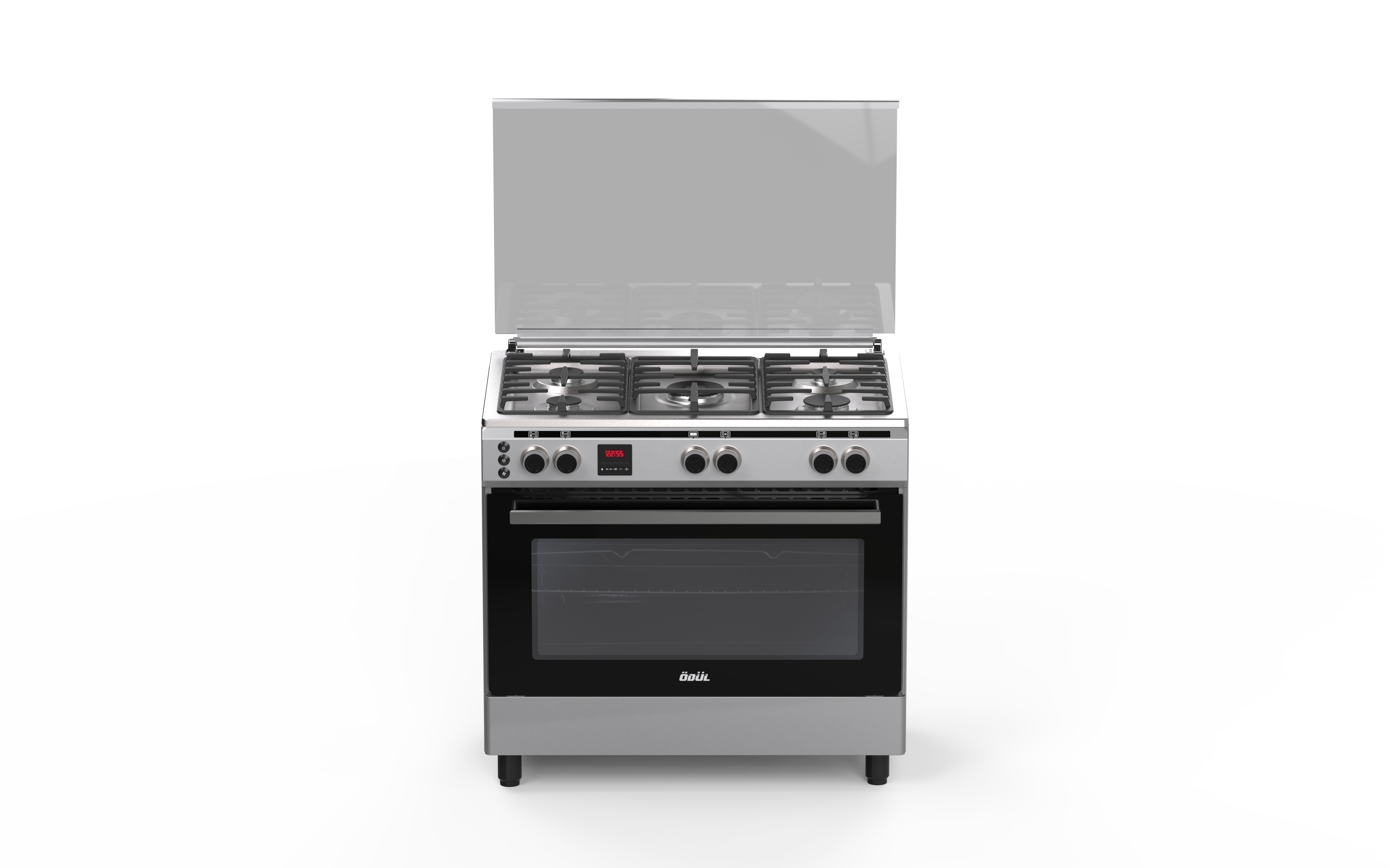 Gas Cooker 90cm Full-Safety Turbo Fan*2 Cooling Fan*1 Inox
