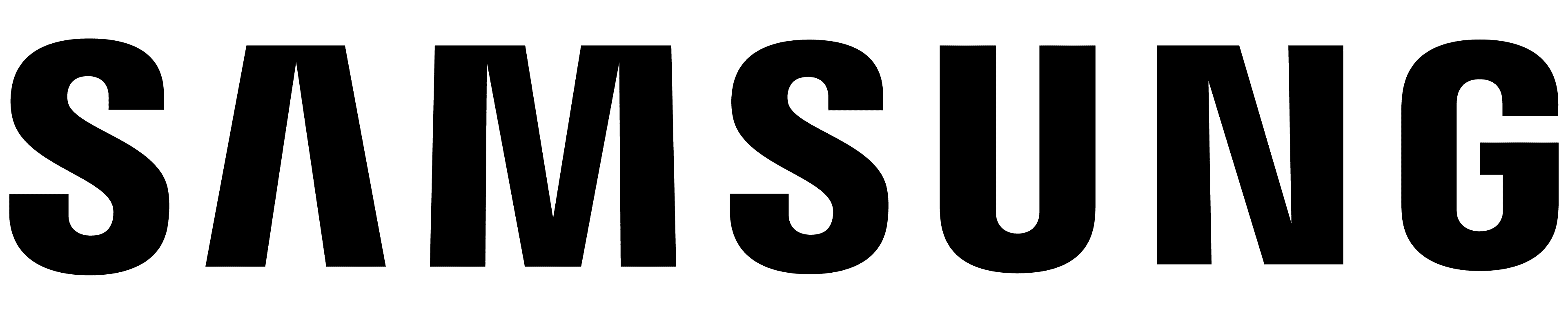 Samsung logo on a green background