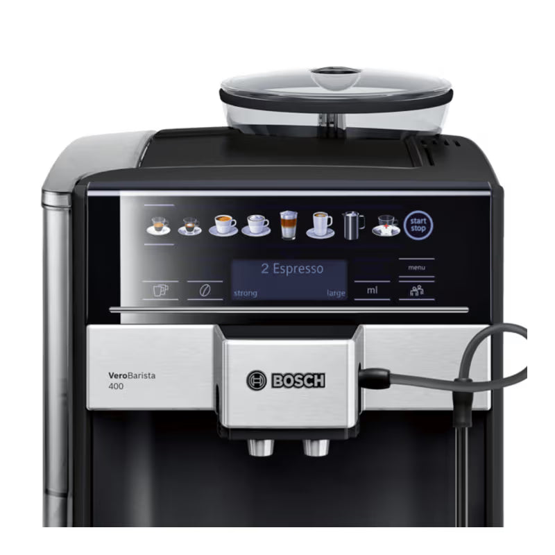 Bosch TIS65429RW Vero Barista 400 Fully Automatic Coffee Machine Sapphire Black Metallic product view 2