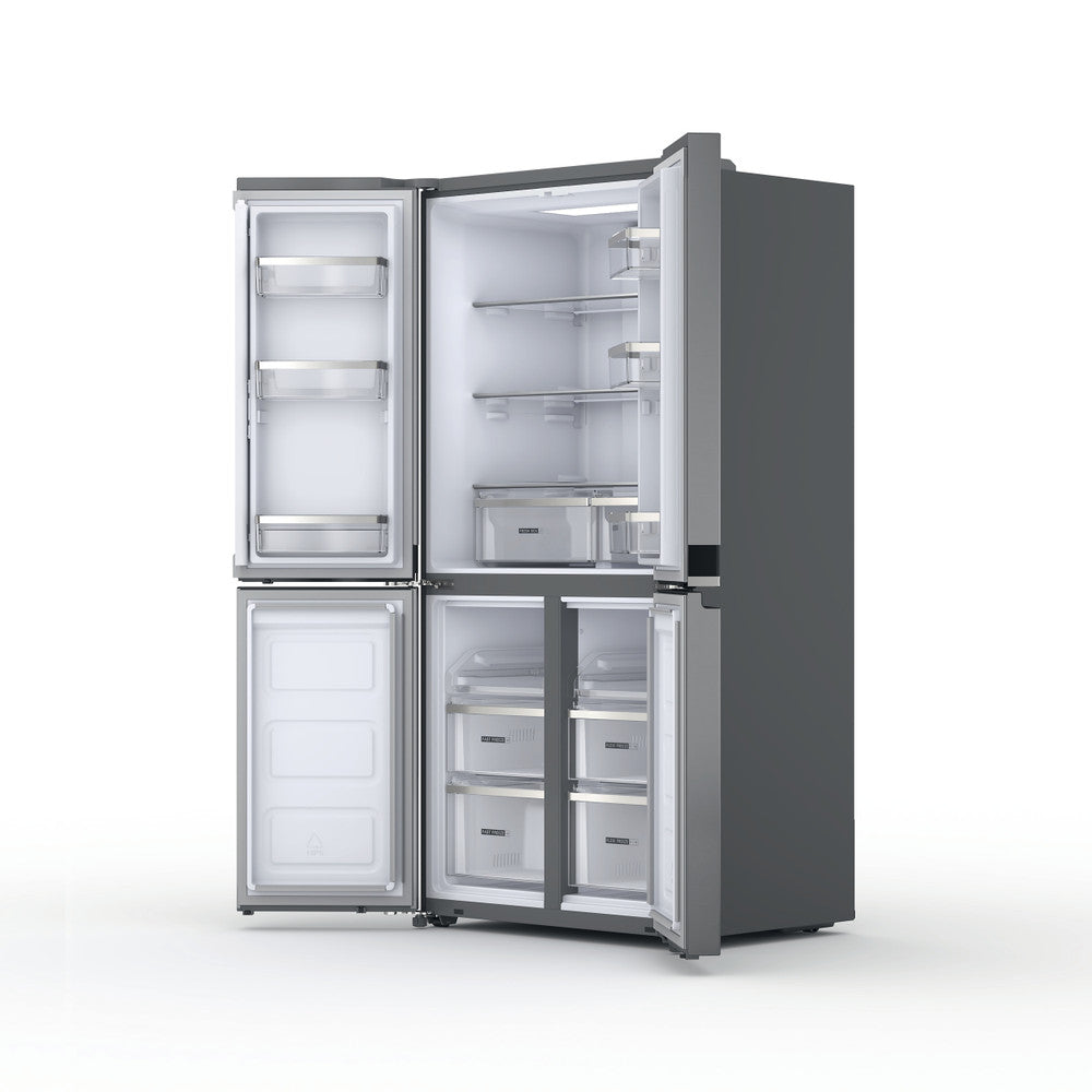 Whirlpool WQ9 B2L G EX 4-Door Fridge Freezer 91cm 677L Inox - Detail View
