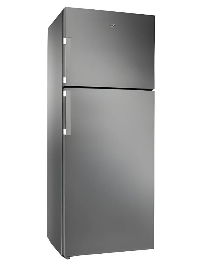 Whirlpool WTMF 700460 XNA Top Mount Fridge Freezer 450L No Frost Inox - Front View