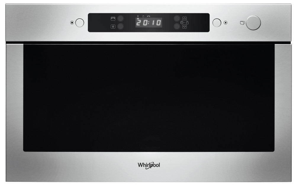 Whirlpool AMW 423/IX built-in microwave front view