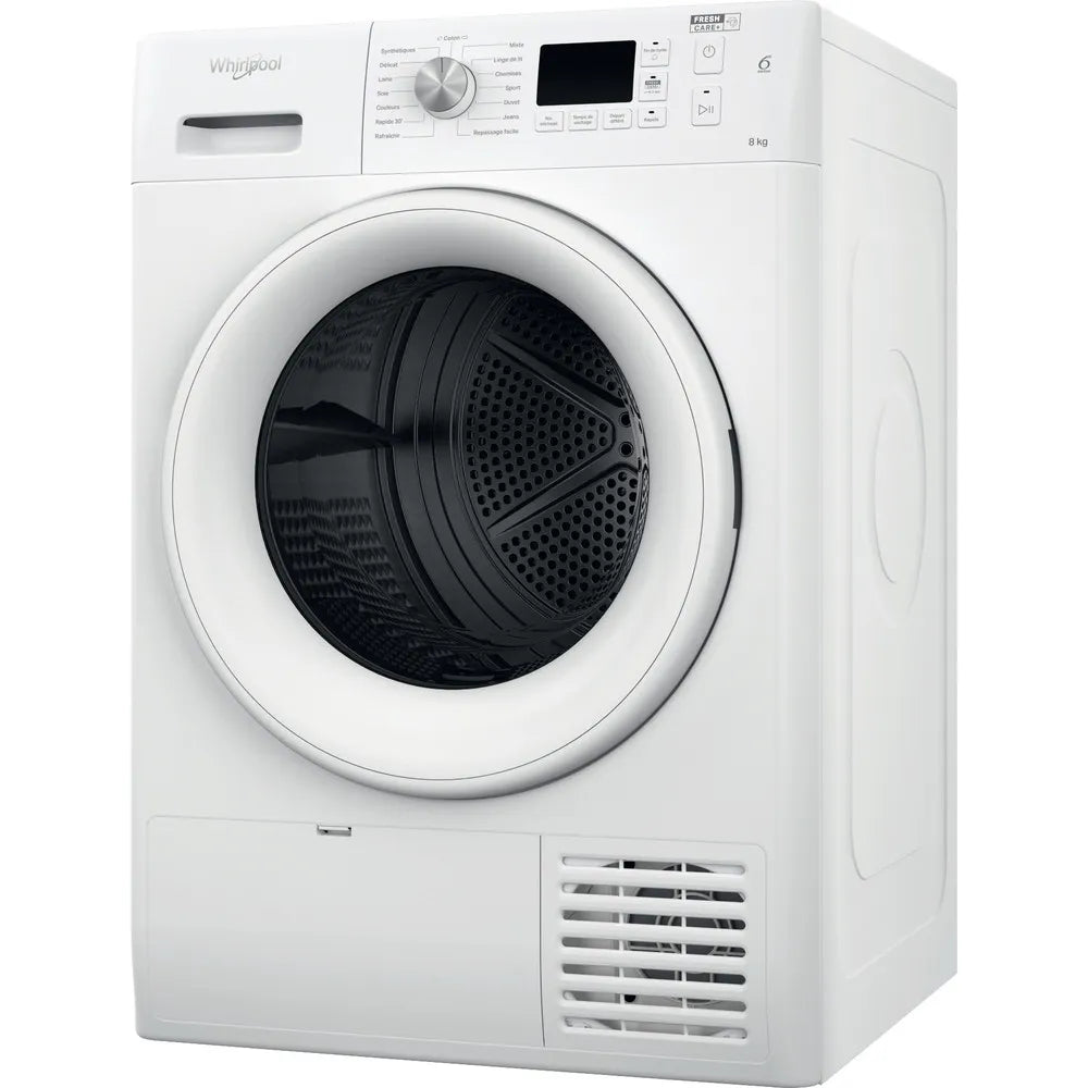 Whirlpool FFT CM10 8BB NA condenser dryer front view