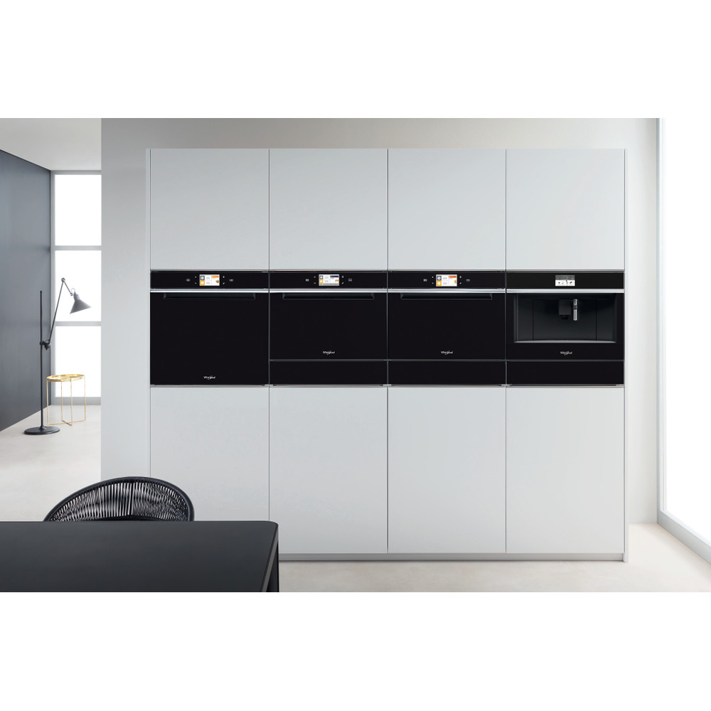 Whirlpool W11 CM145 built-in coffee machine control panel or feature detail