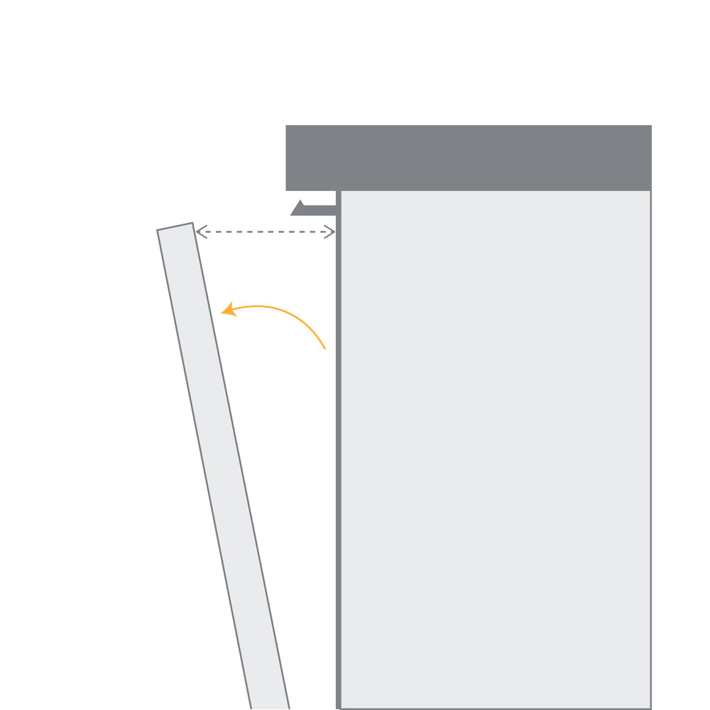 Whirlpool WBC 3C34 PF X semi integrated dishwasher product image 13
