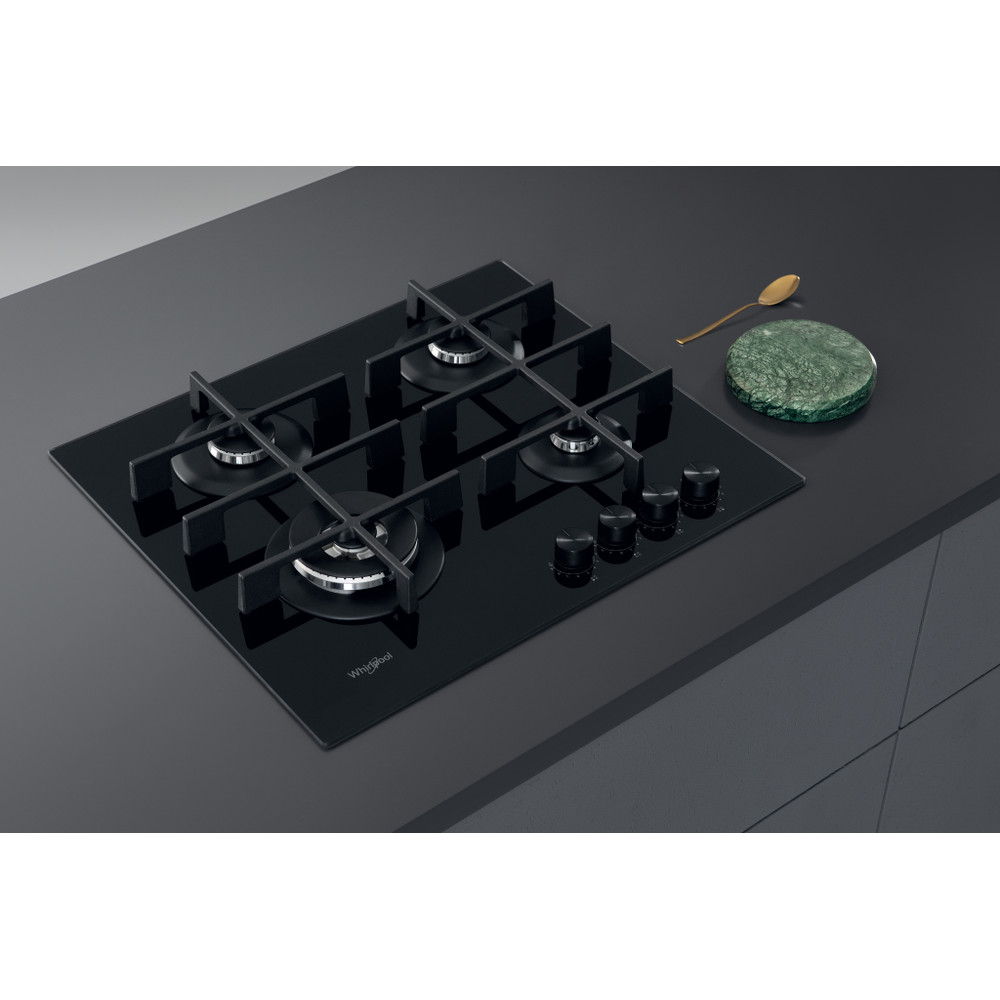 Whirlpool GOWL 628/NB gas on glass hob product image 5