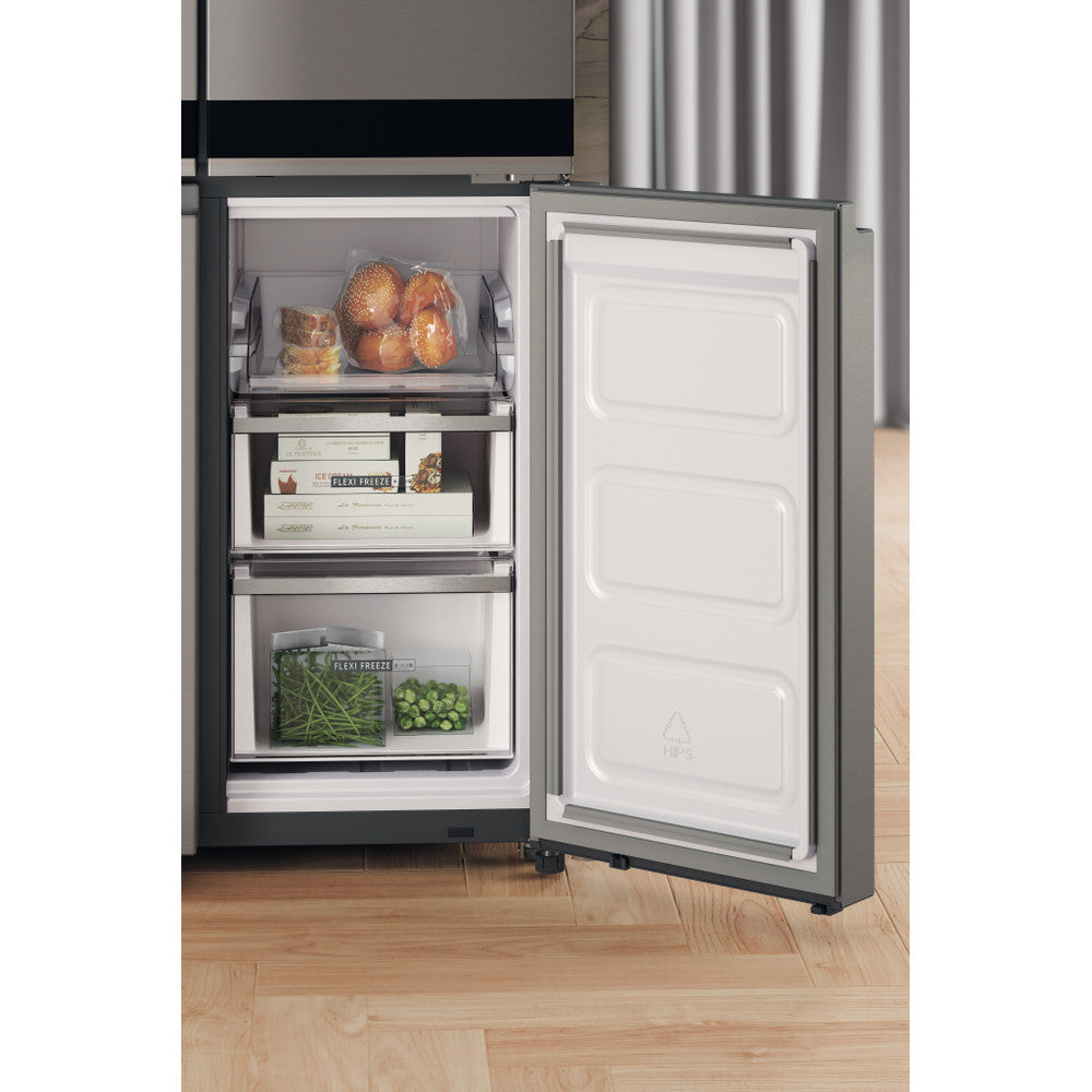 Whirlpool WQ9 B2L G EX 4-Door Fridge Freezer 91cm 677L Inox - Lifestyle View