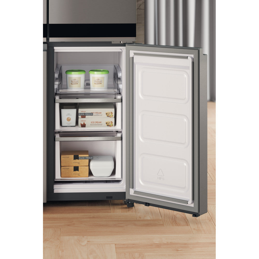 Whirlpool WQ9 B2L G EX 4-Door Fridge Freezer 91cm 677L Inox - Product Image