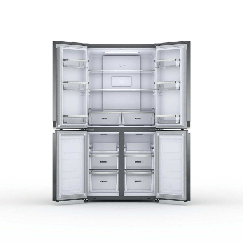 Whirlpool WQ9 B2L G EX 4-Door Fridge Freezer 91cm 677L Inox - Product Image