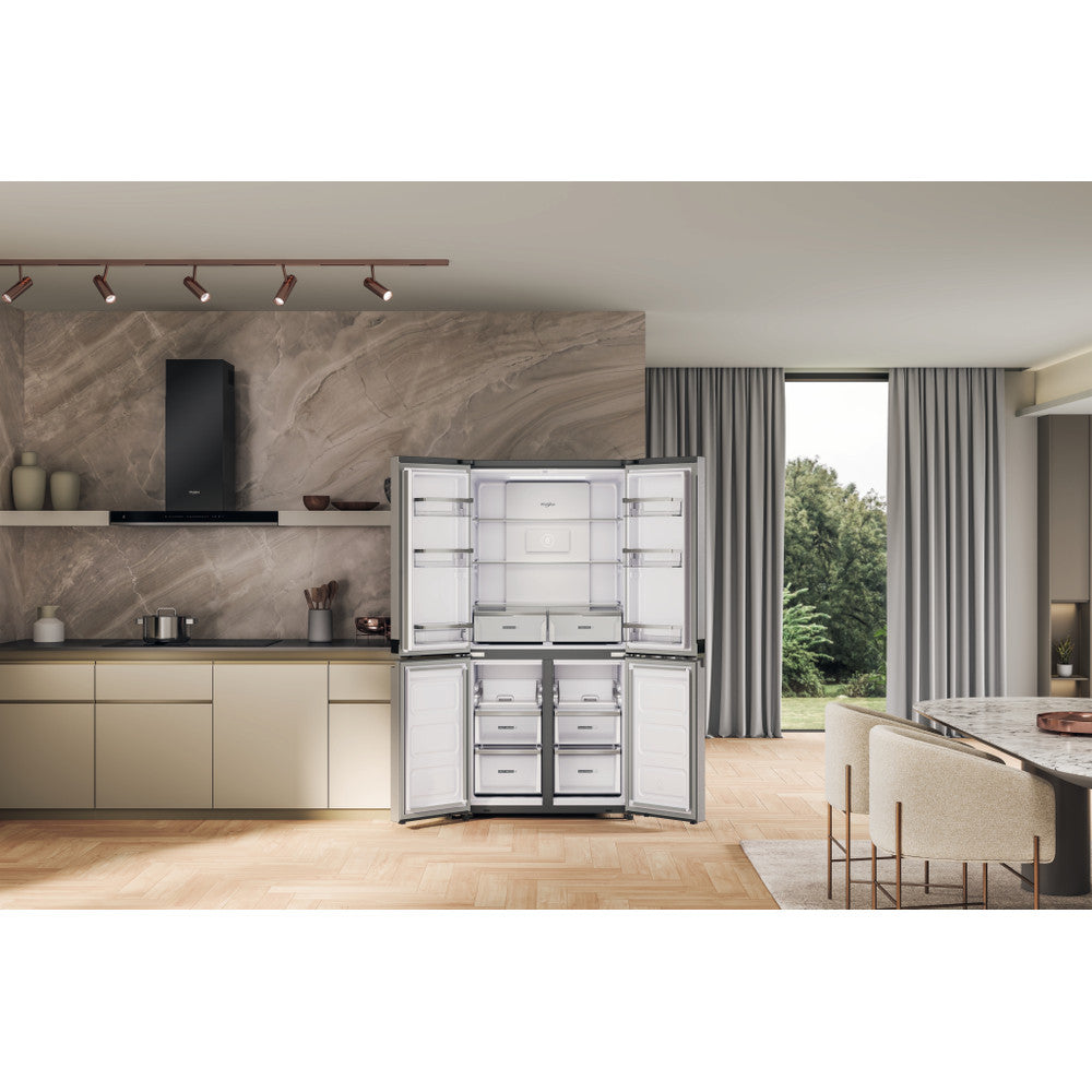 Whirlpool WQ9 B2L G EX 4-Door Fridge Freezer 91cm 677L Inox - Product Image