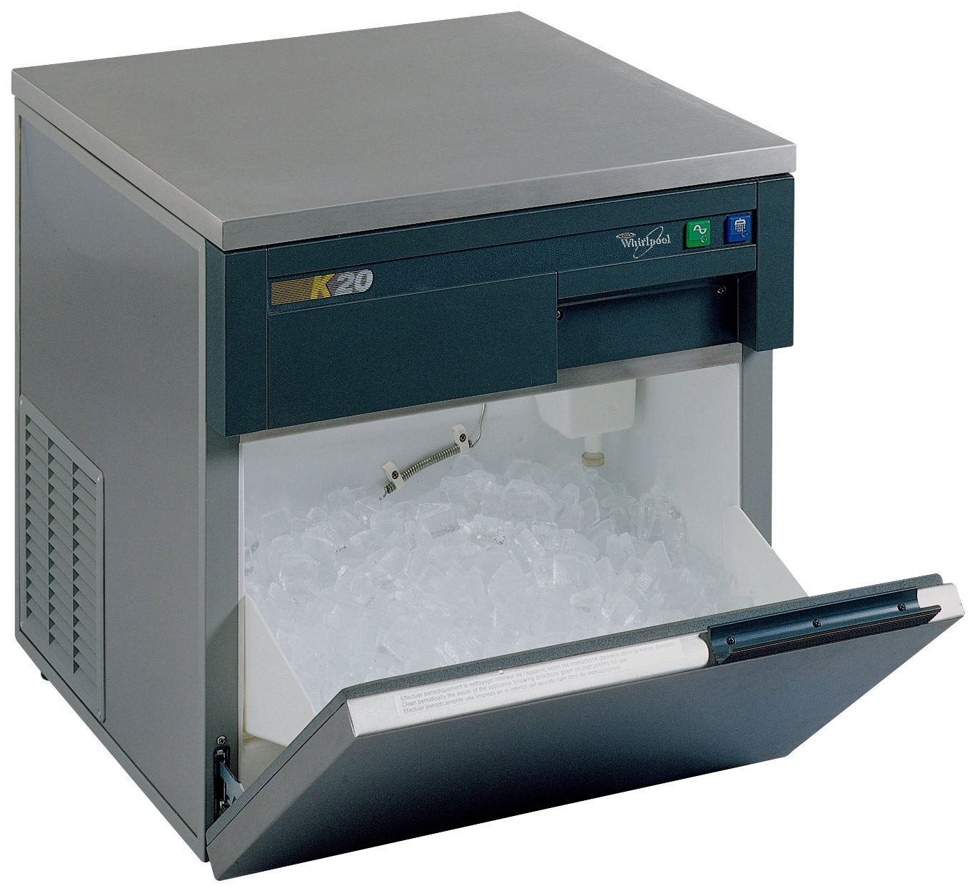 Whirlpool AGH326 Ice Maker 60cm 20kg/24h White - Front View