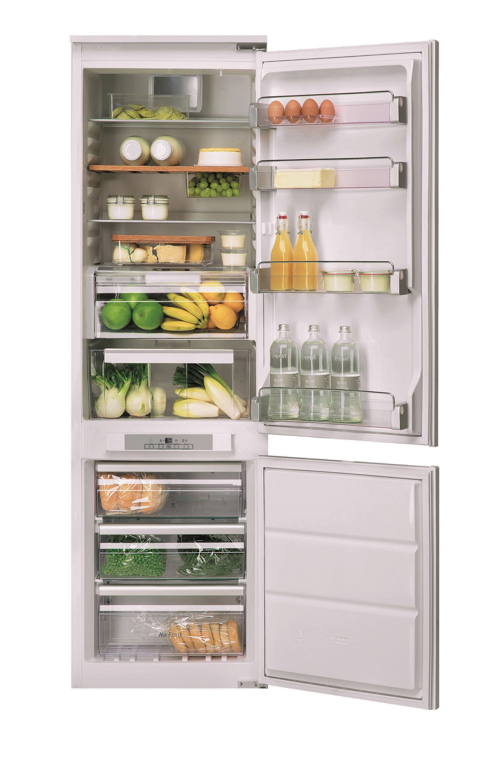 KITCHENAID Integrated fridge/freezer 264lit 60cm A++