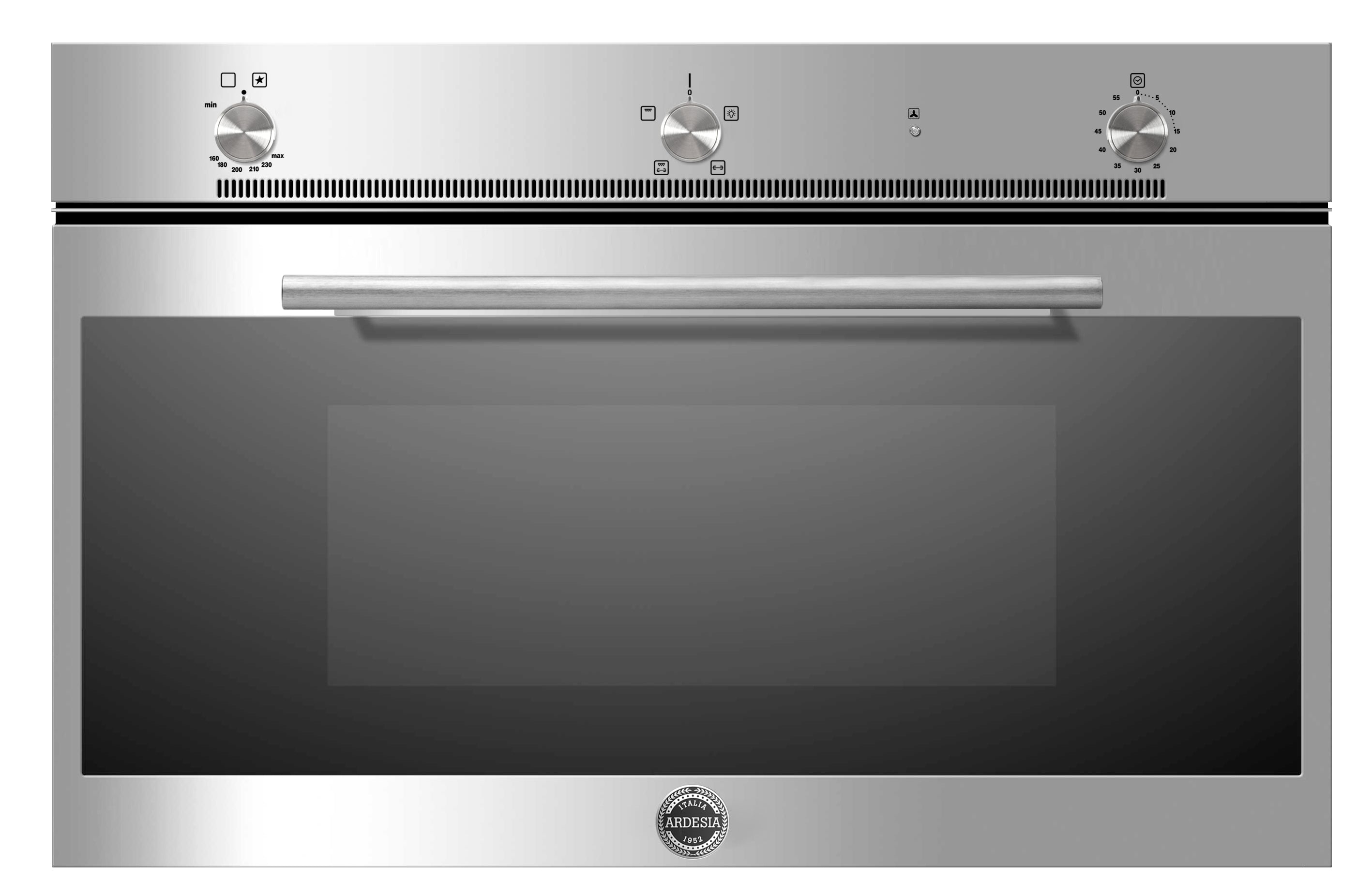 ARDESIA F96GE3MX Built In Gas Oven &Elec Grill 90cm Cooling Fan-Open Door 100Lit S.Steel
