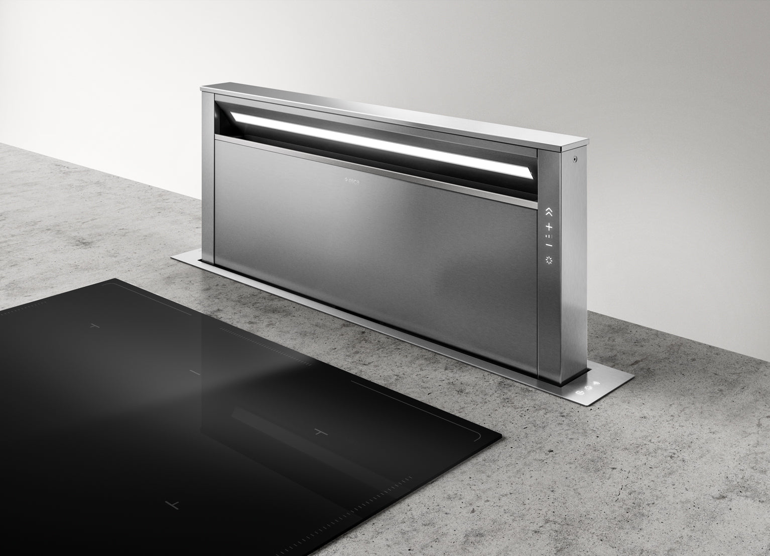 Elica GET UP IX/A/90 90cm hood in stainless steel at Tahboub Appliances Jordan