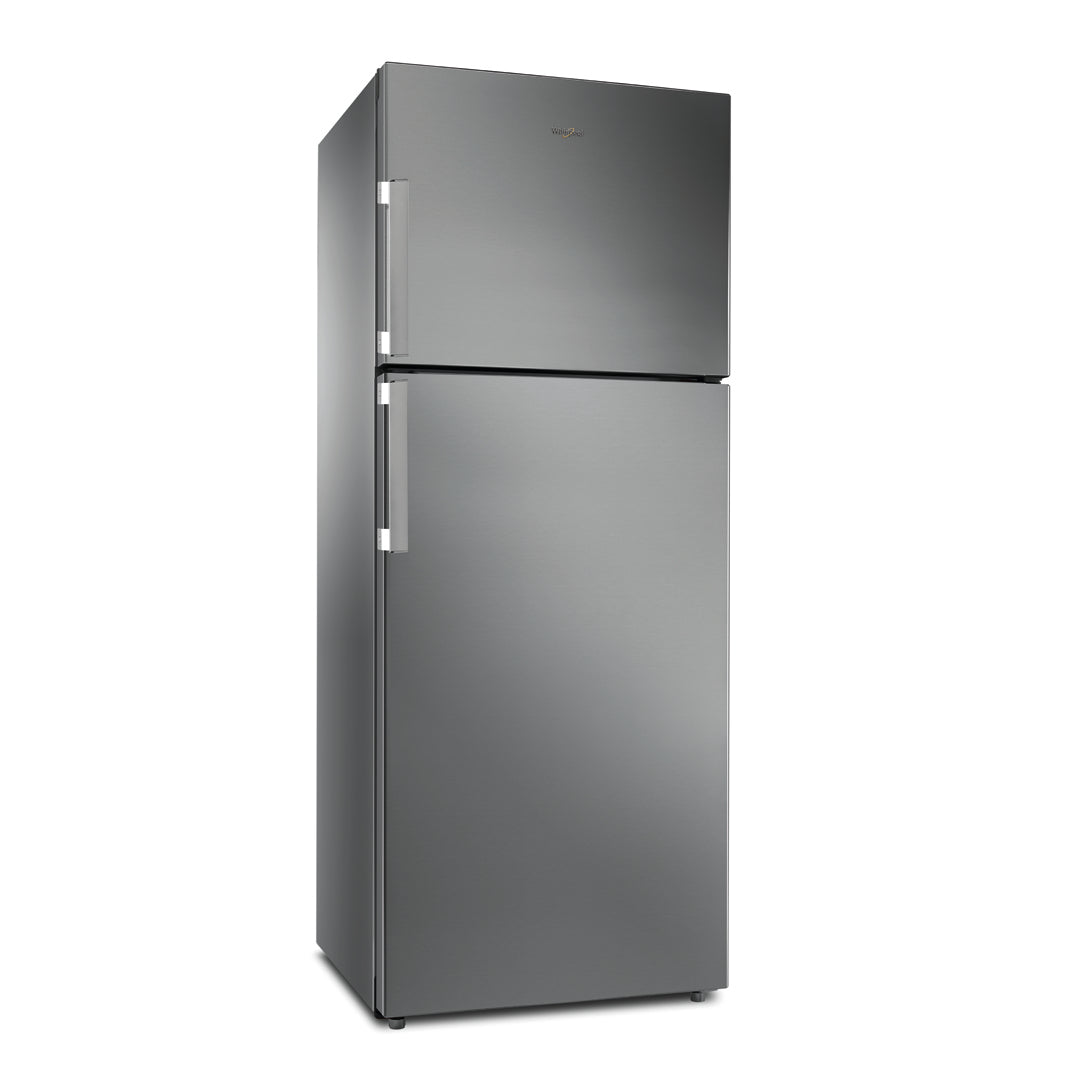 Whirlpool W7TI 8711 NFX EX Top Mount Fridge Freezer 70cm 438L No Frost Inox - Front View
