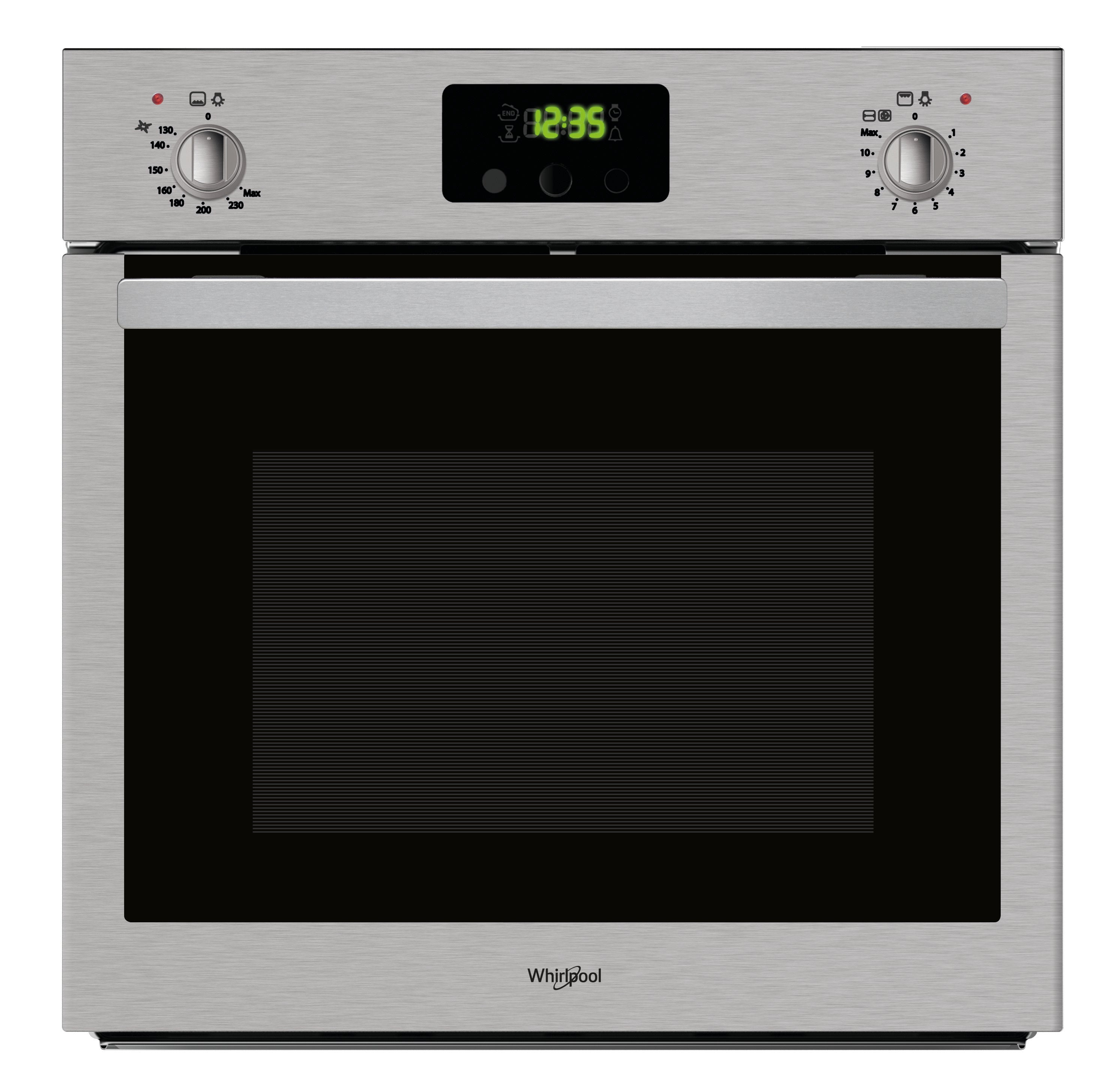 Built in Gas Oven Elec Grill 60cm 60lit With Fan S.Steel Led Screen