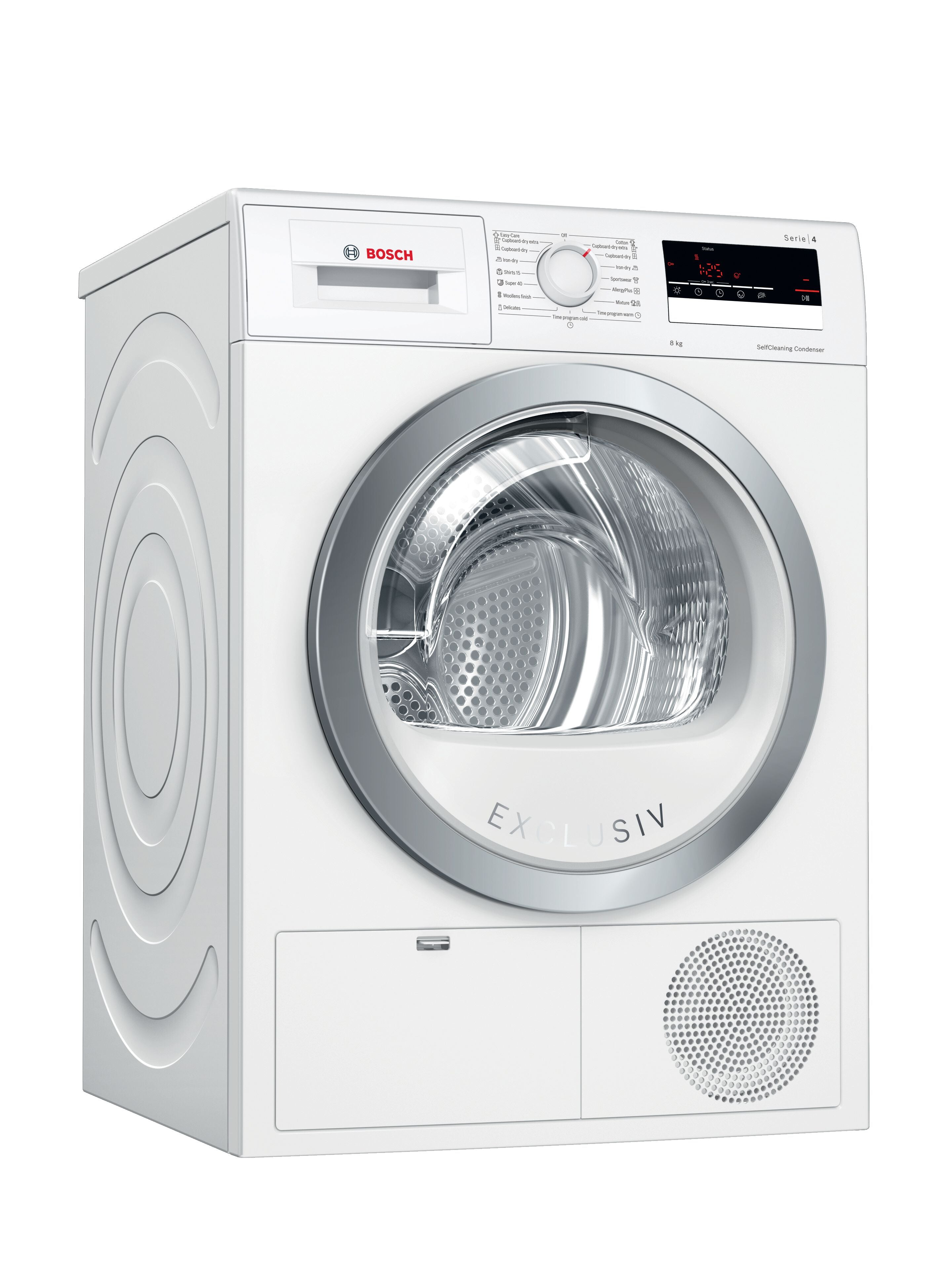 Condenser Dryer 8kg Serie 4 B White