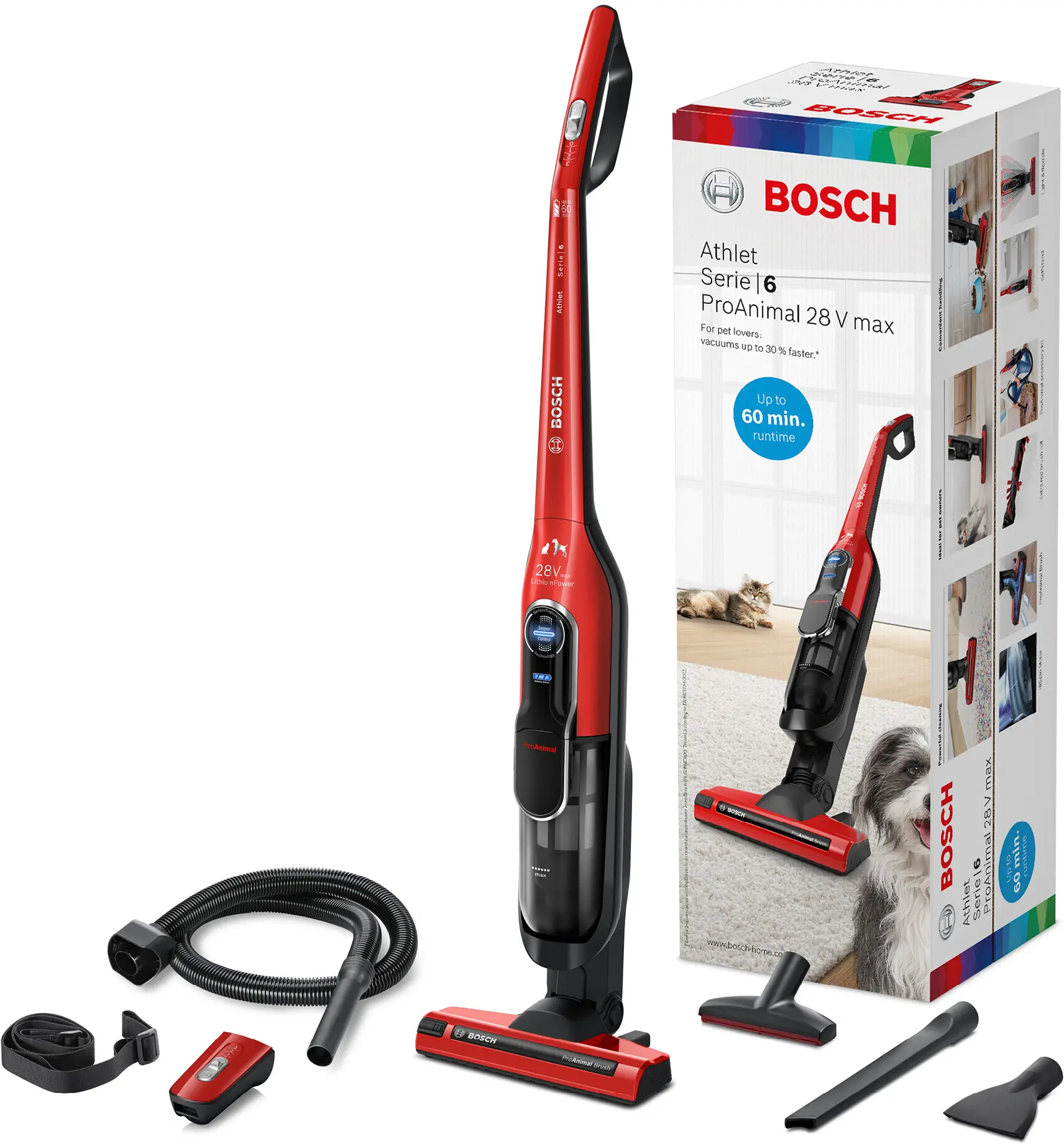 Bosch BCH86PET1 Athlet ProAnimal Series 6 - Professional Grade Pet Cordless Vacuum product view 2
