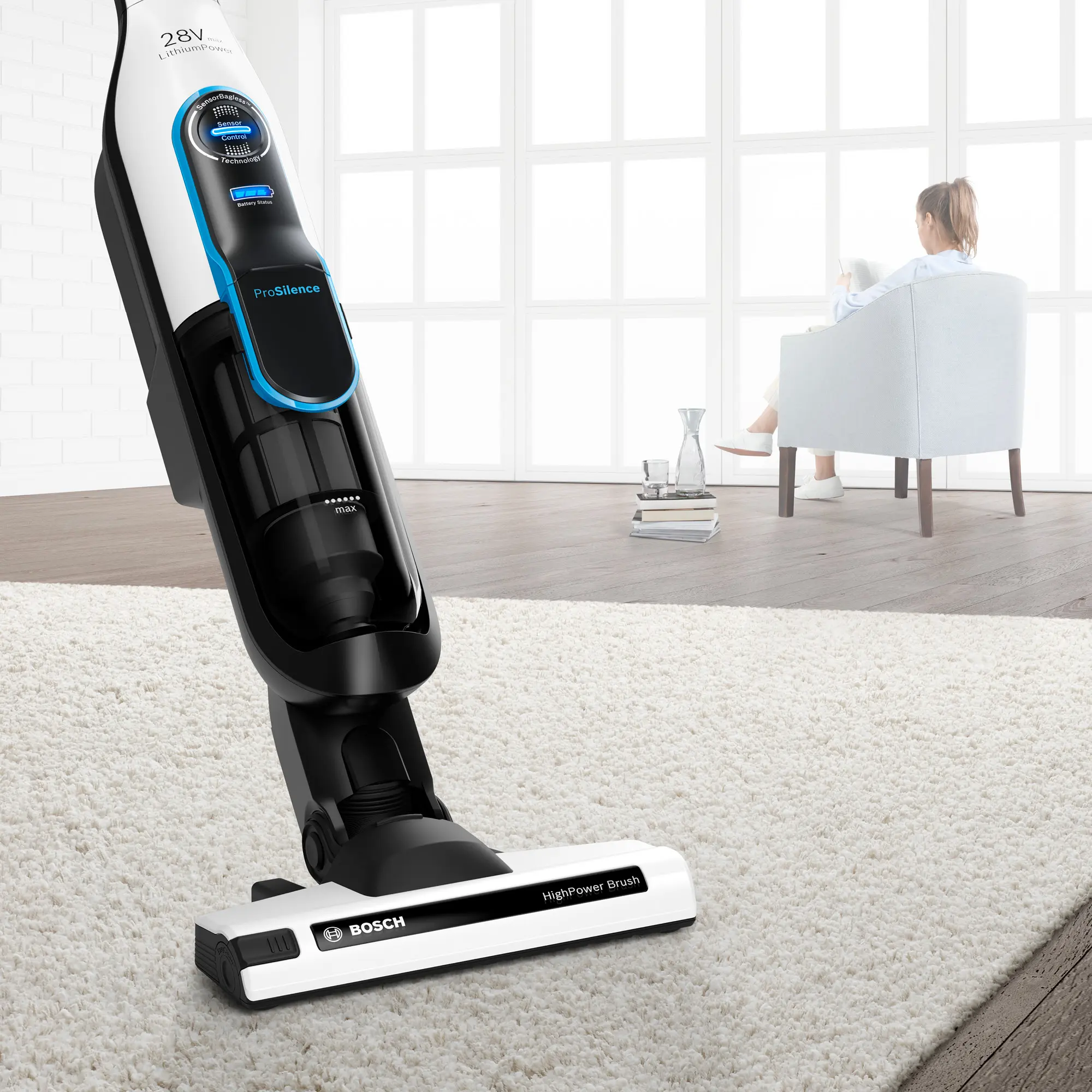 Bosch BCH86SIL1 Athlet ProSilence Series 6 - Ultra-Quiet High-Power Cordless Vacuum product view 4