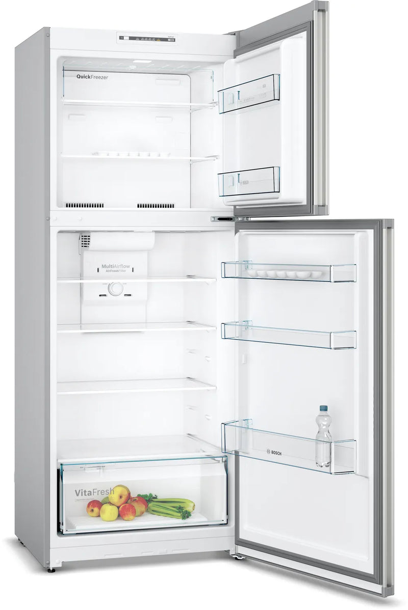 Top Mount Freezer-Fridge 70cm Serie 2 328Lit Inox look-metallic