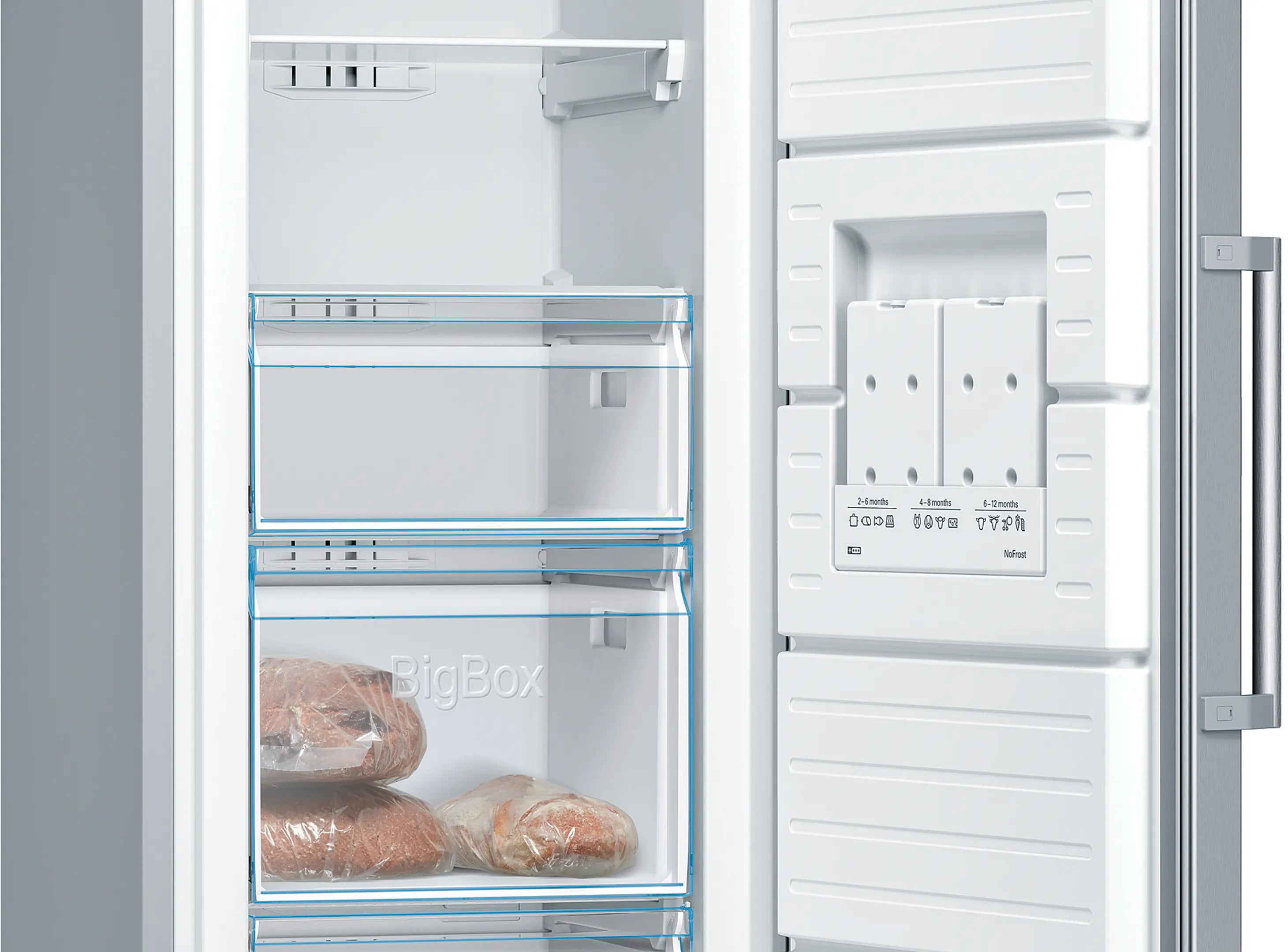 Bosch GSN36VL30U upright freezer product detail view