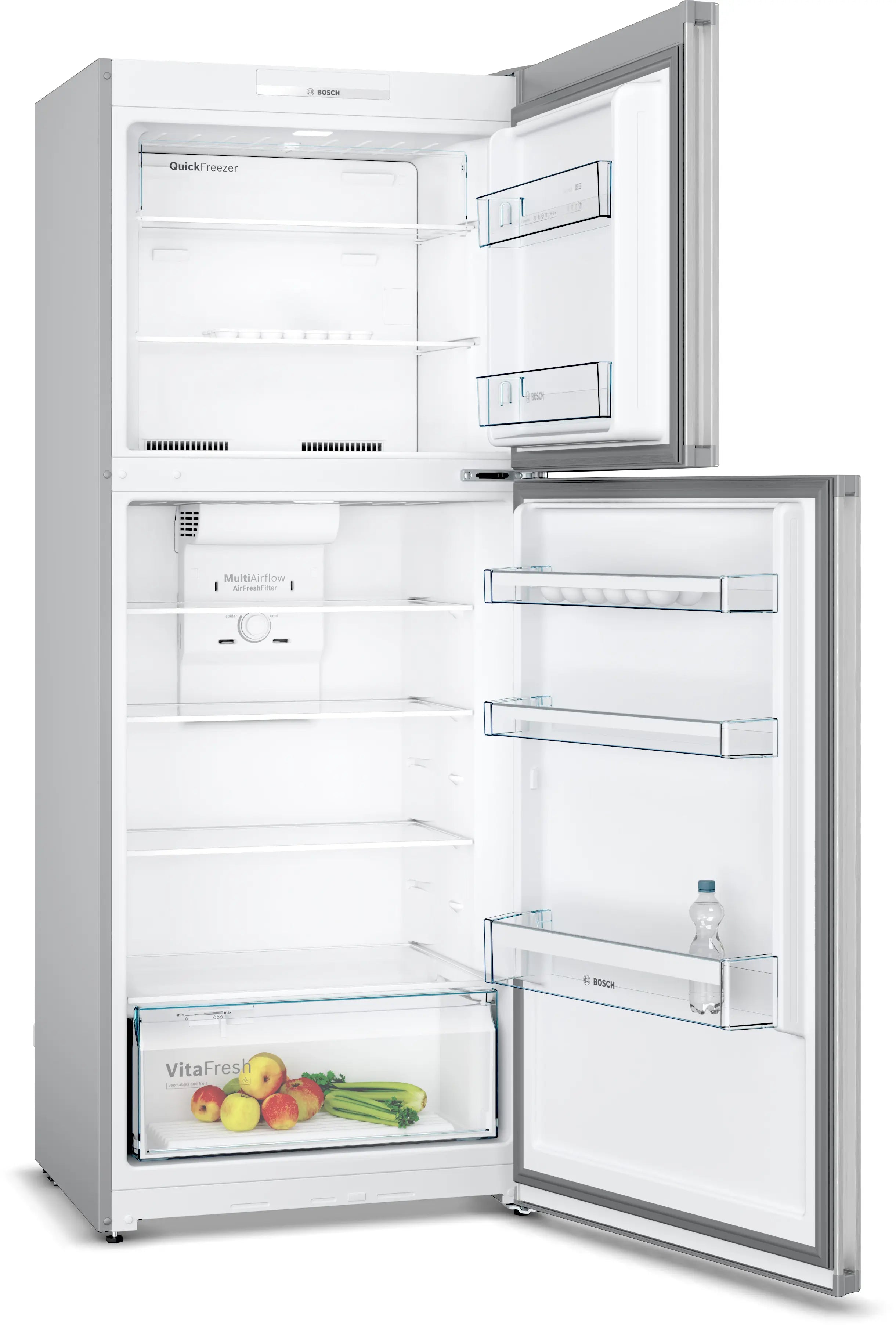 Bosch KDN43VL2M8 top-freezer fridge-freezer product detail view