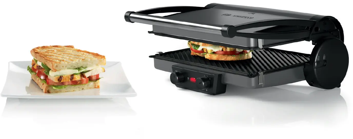 Bosch TCG4215 Contact Grill 2000W Silver product view 6