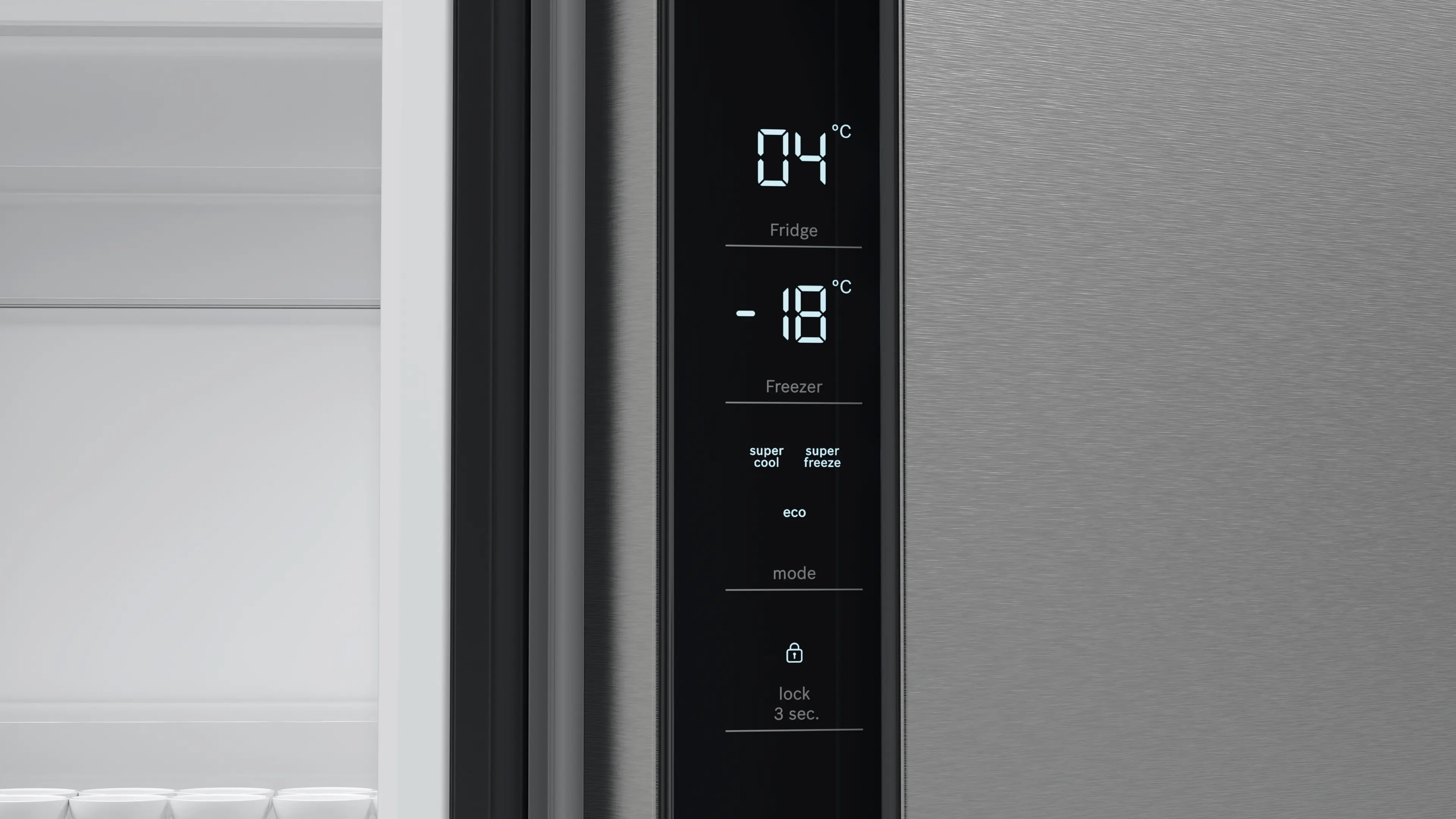 Bosch KFN96VPEA 4Door Fridge 90.5cm 605lit Series 4 Brushed S.Steel