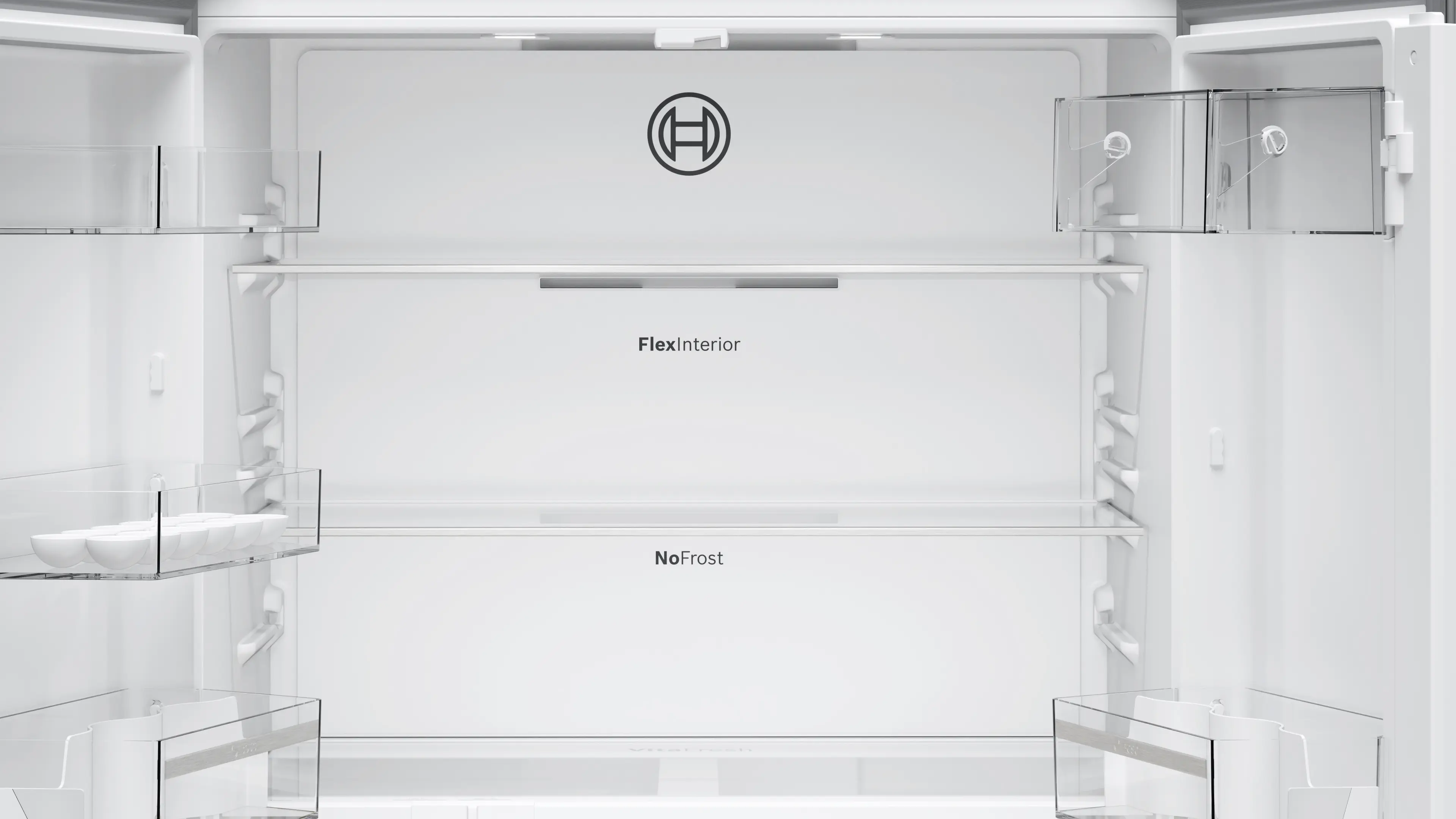 Bosch KFN96VPEA 4Door Fridge 90.5cm 605lit Series 4 Brushed S.Steel