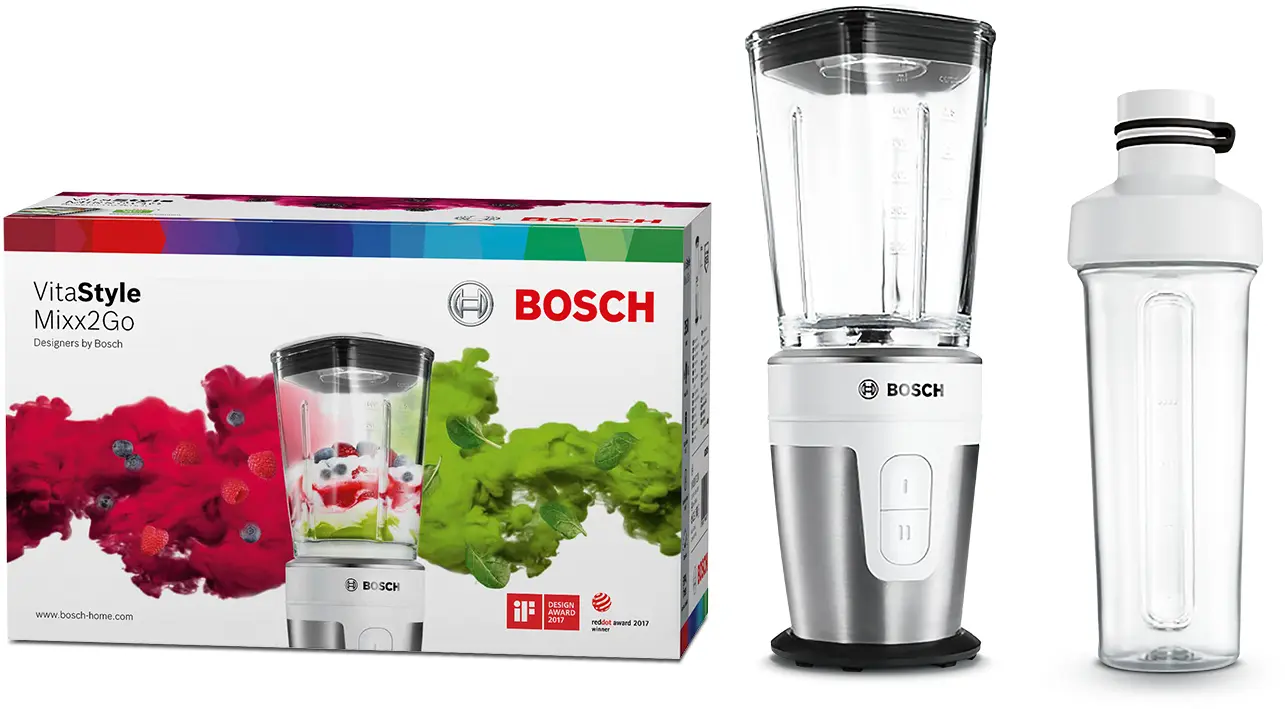 Bosch MMBM7G2M VitaStyle Mixx2Go Blender 350W White product view 3