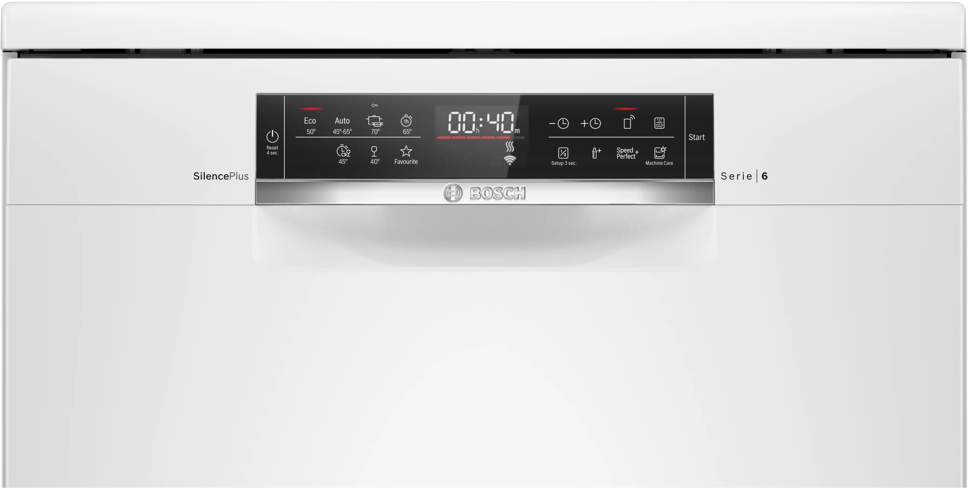 Bosch SMS6HMW27Q Serie 6 Freestanding Dishwasher 60 cm 7 Programs White Home Connect product image 3
