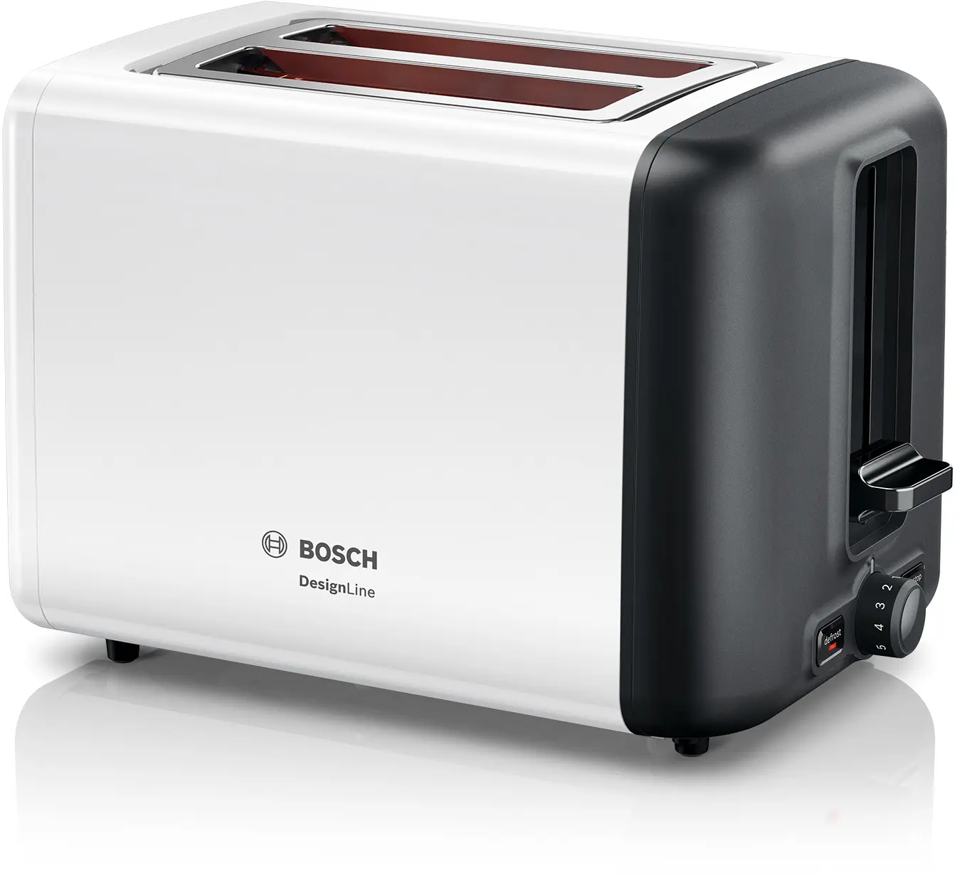 Bosch TAT3P421 DesignLine Toaster 820-970W White product view 2