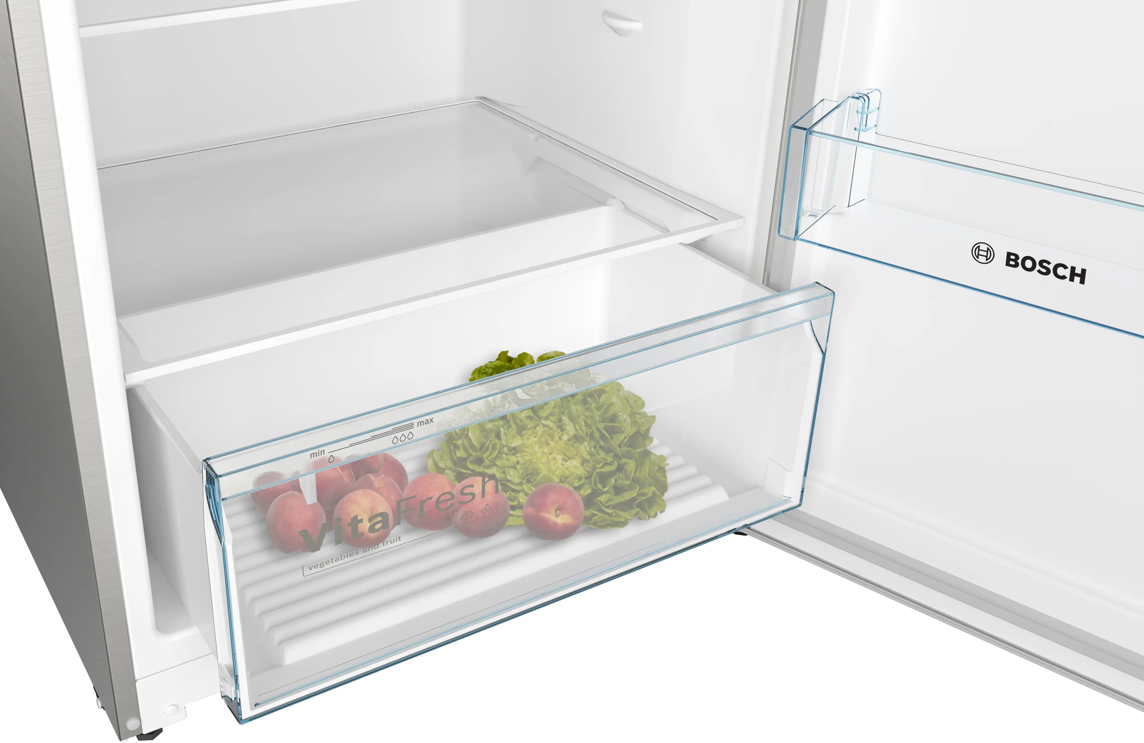 Bosch KDN55NL20U top-freezer fridge-freezer product detail view