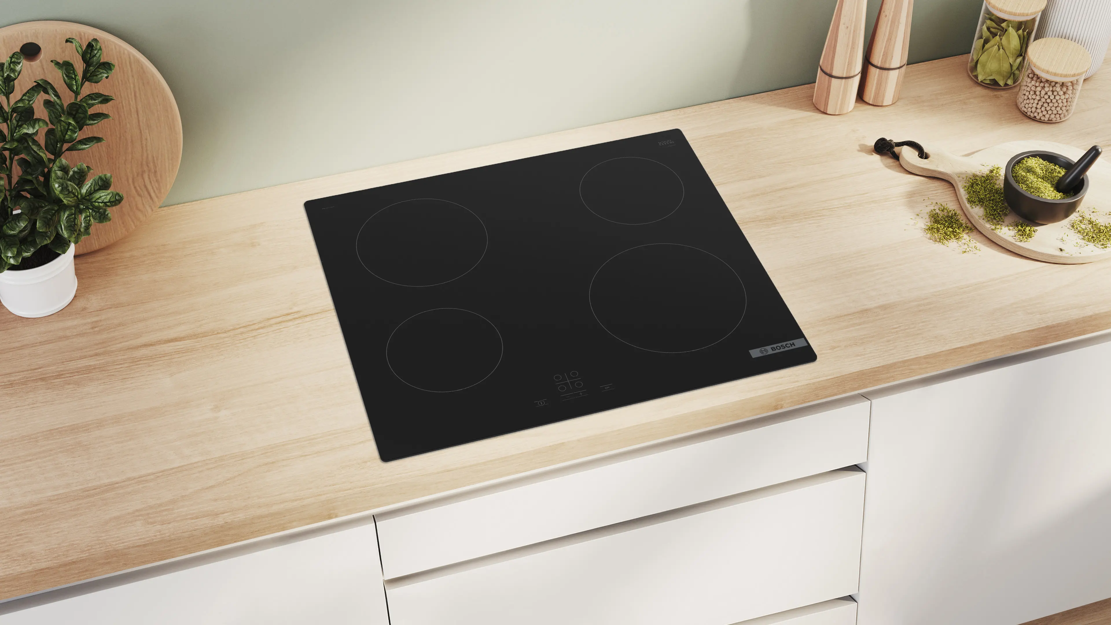 Bosch PKE611BA2E Series 4 Ceramic Hob 60CM TouchSelect ReStart Function