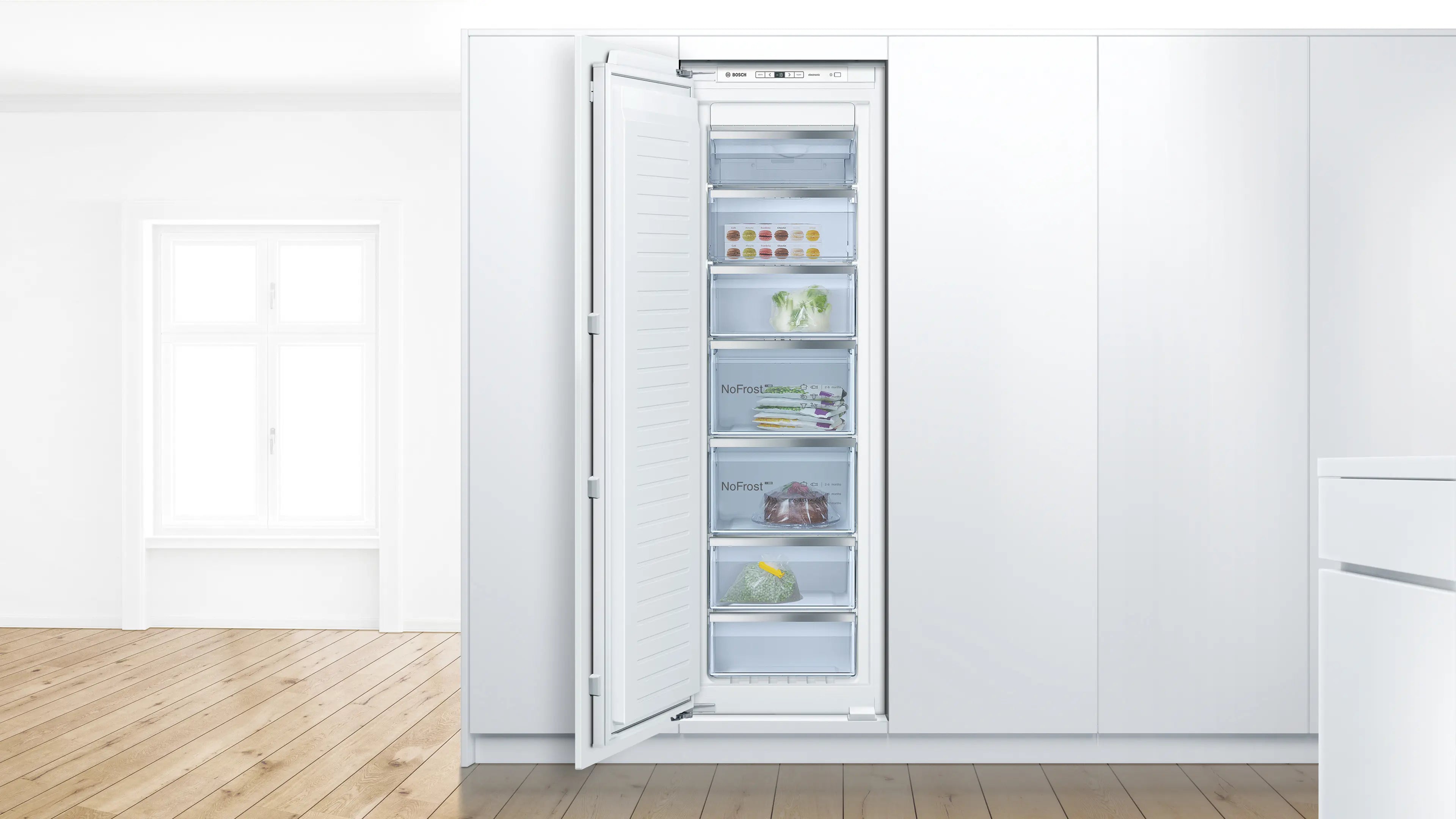 Bosch GIN81AEF0U integrated freezer product detail view
