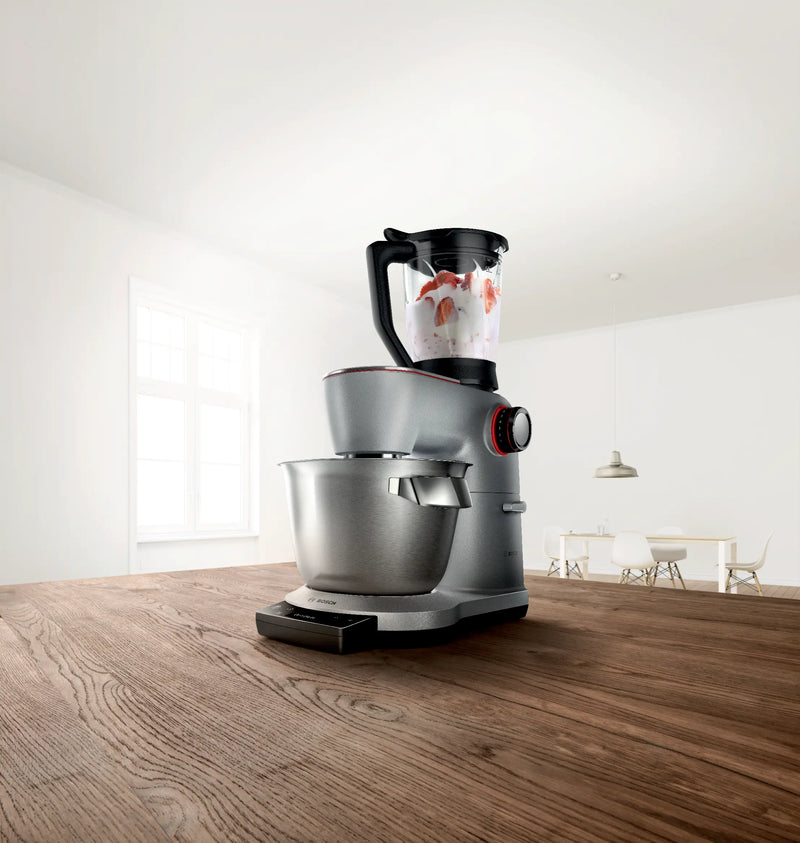BOSCH MUM9YX5S12 Series 8 Kitchen machine with scale OptiMUM 1500 W Silver, Black