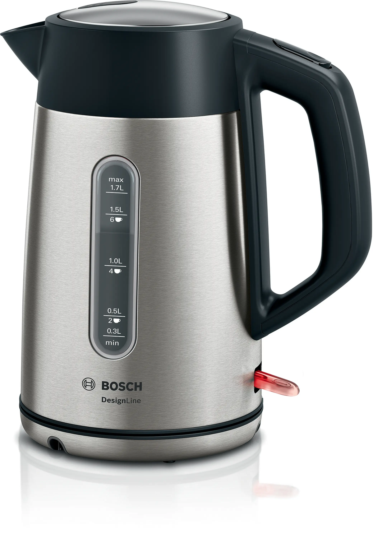 Bosch TWK4P440 DesignLine Water Kettle 1.7L 2400W Stainless Steel main product image
