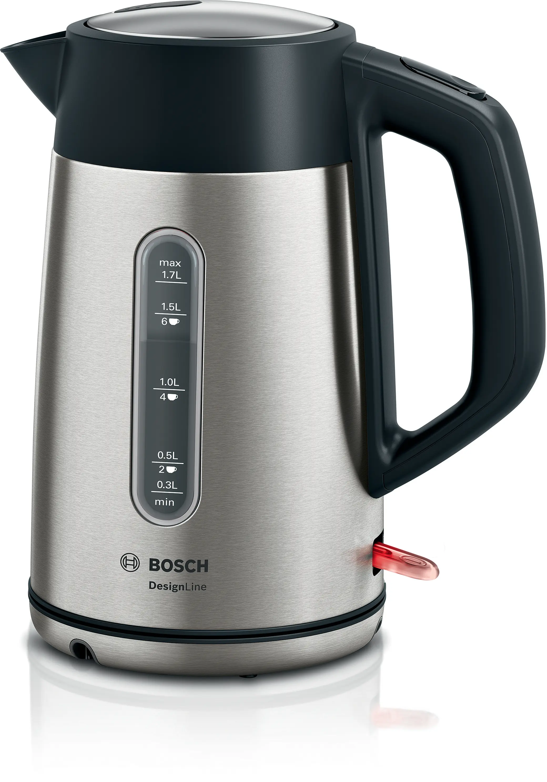 Bosch TWK4P440 DesignLine Water Kettle 1.7L 2400W Stainless Steel main product image
