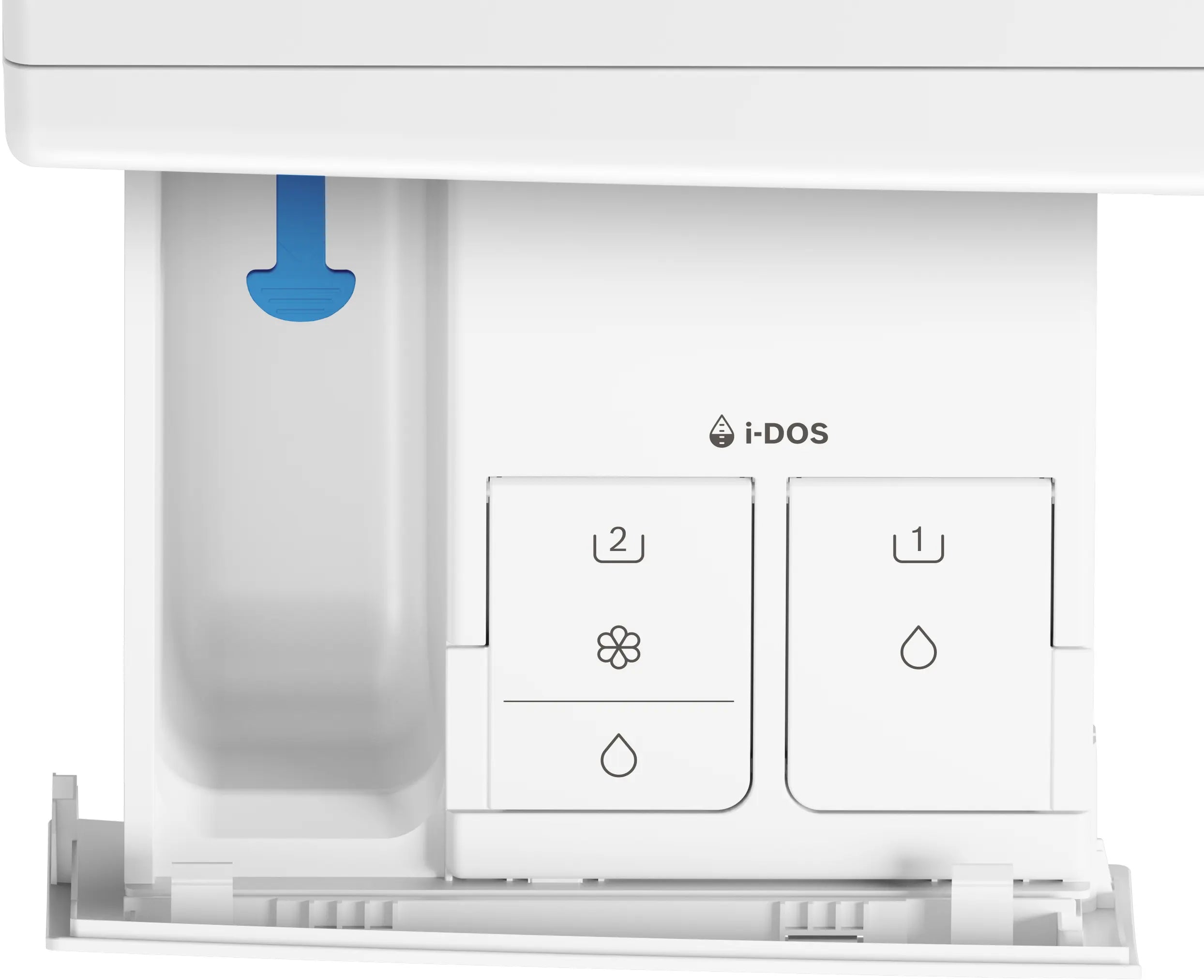 Bosch WGB256A0ME i-DOS detergent dosing drawer